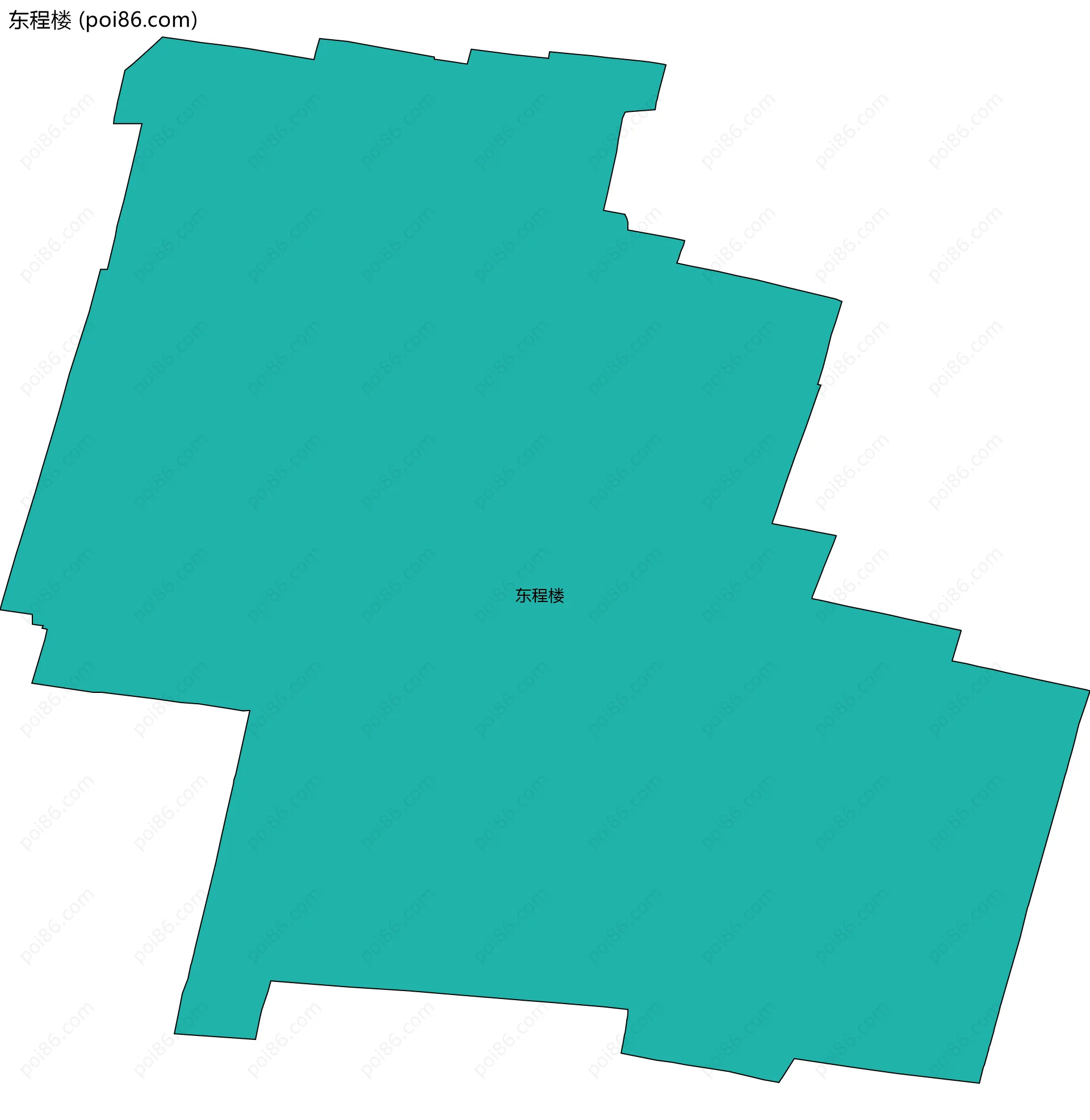东程楼边界地图