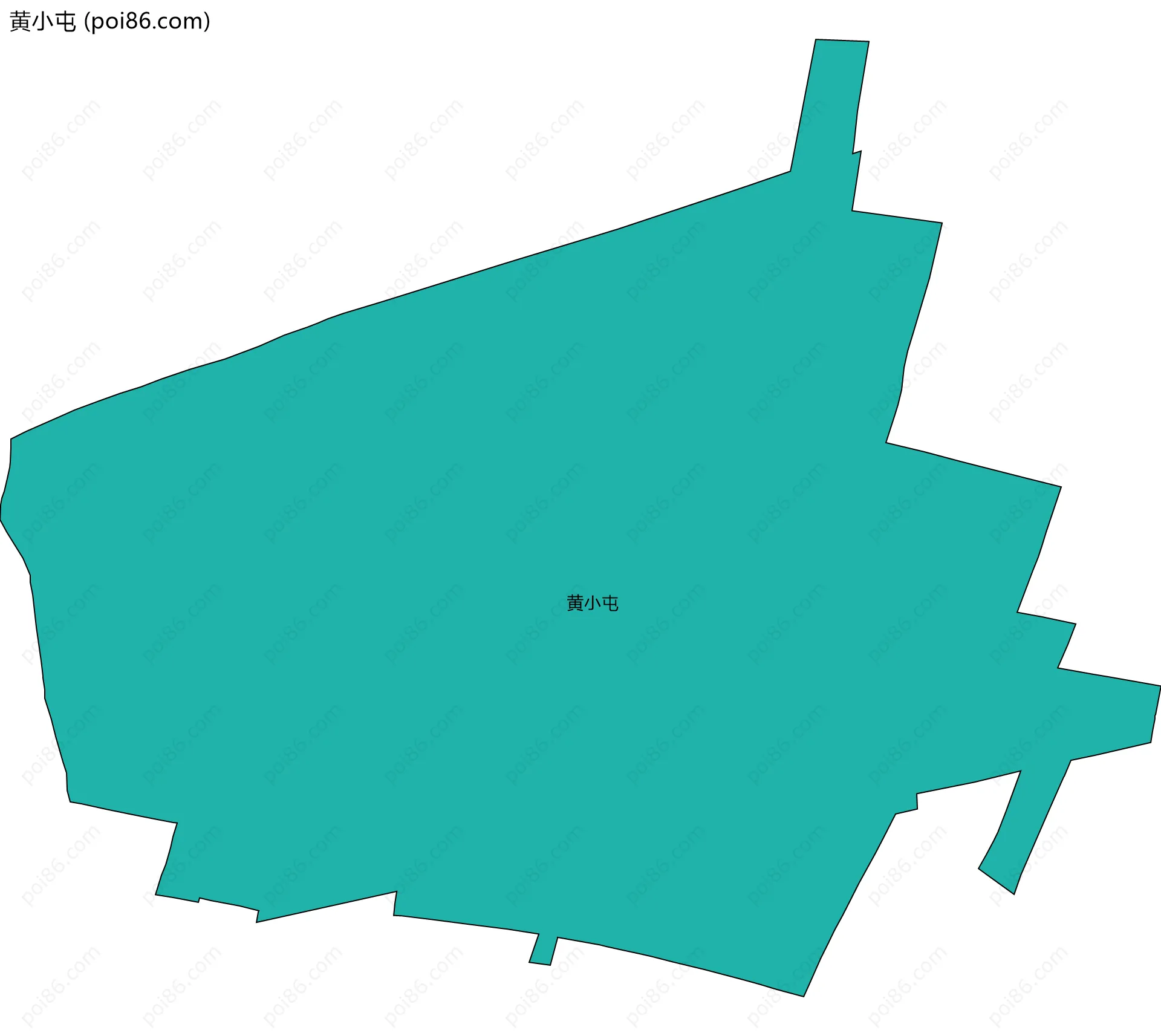 黄小屯边界地图
