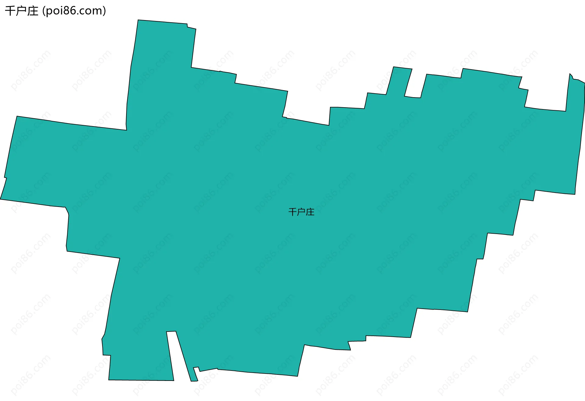 千户庄边界地图