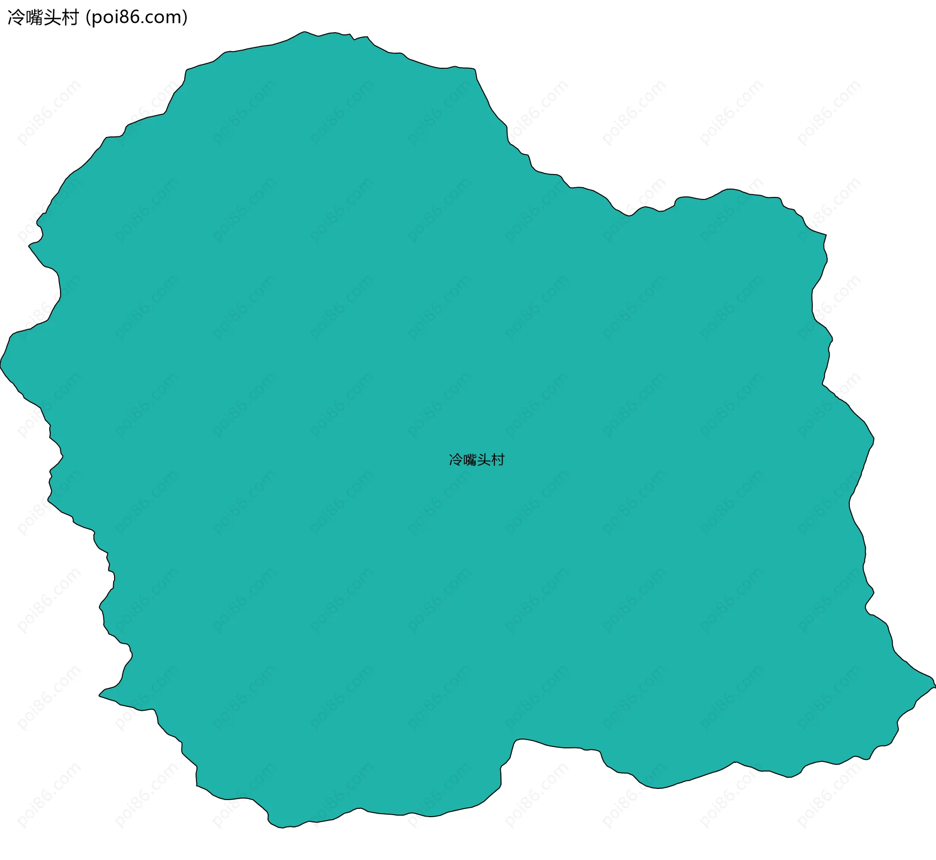 冷嘴头村边界地图
