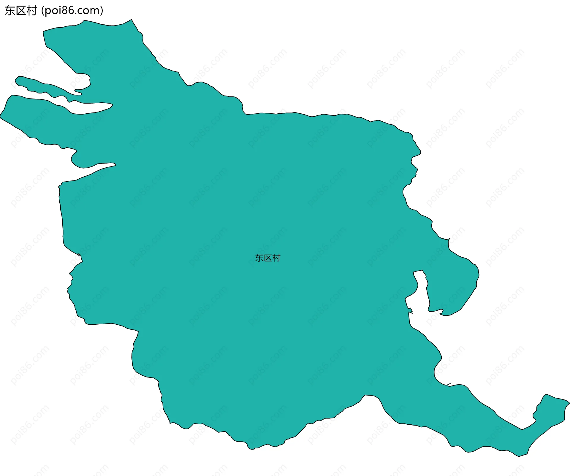 东区村边界地图