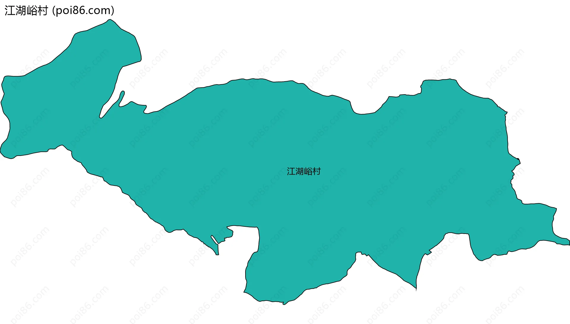 江湖峪村边界地图