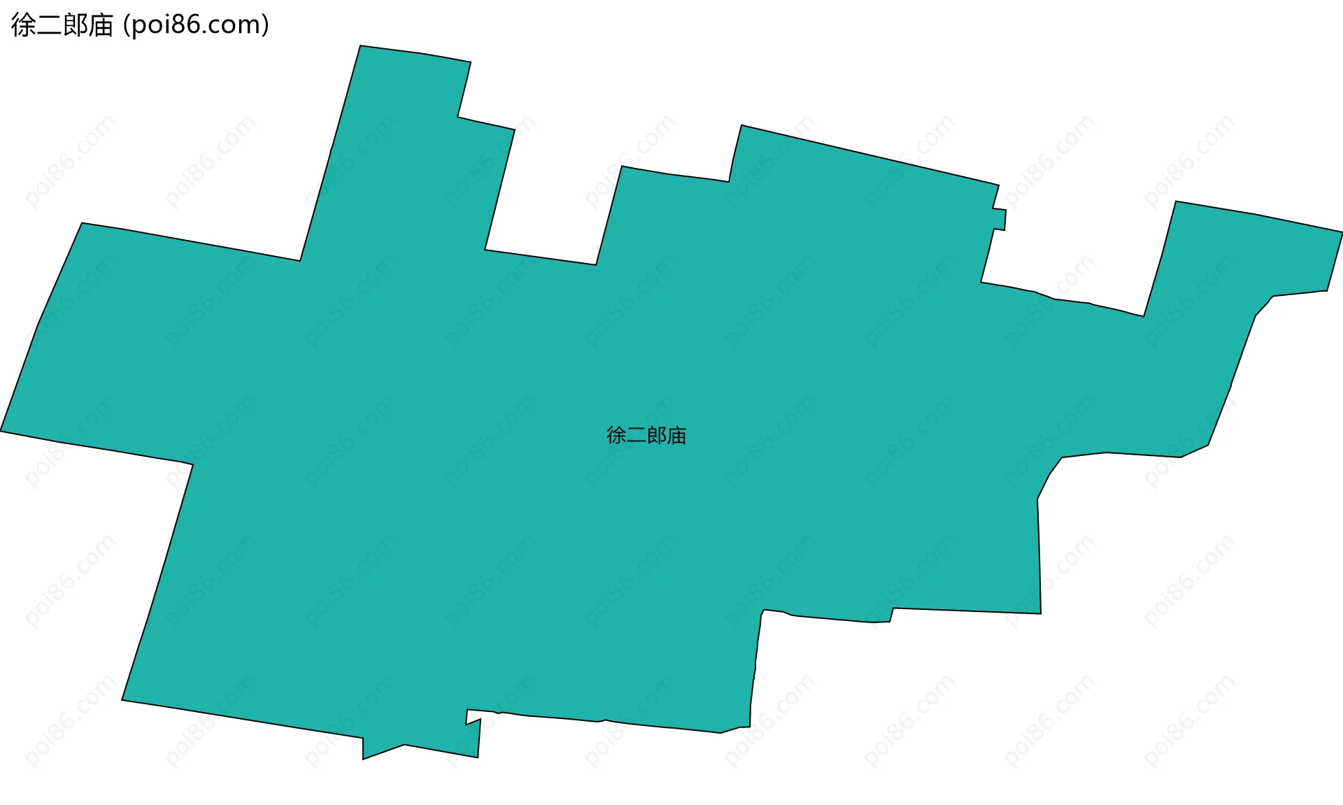 徐二郎庙边界地图