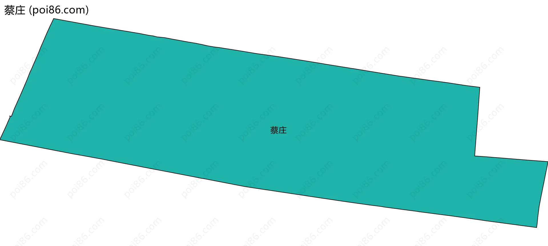 蔡庄边界地图