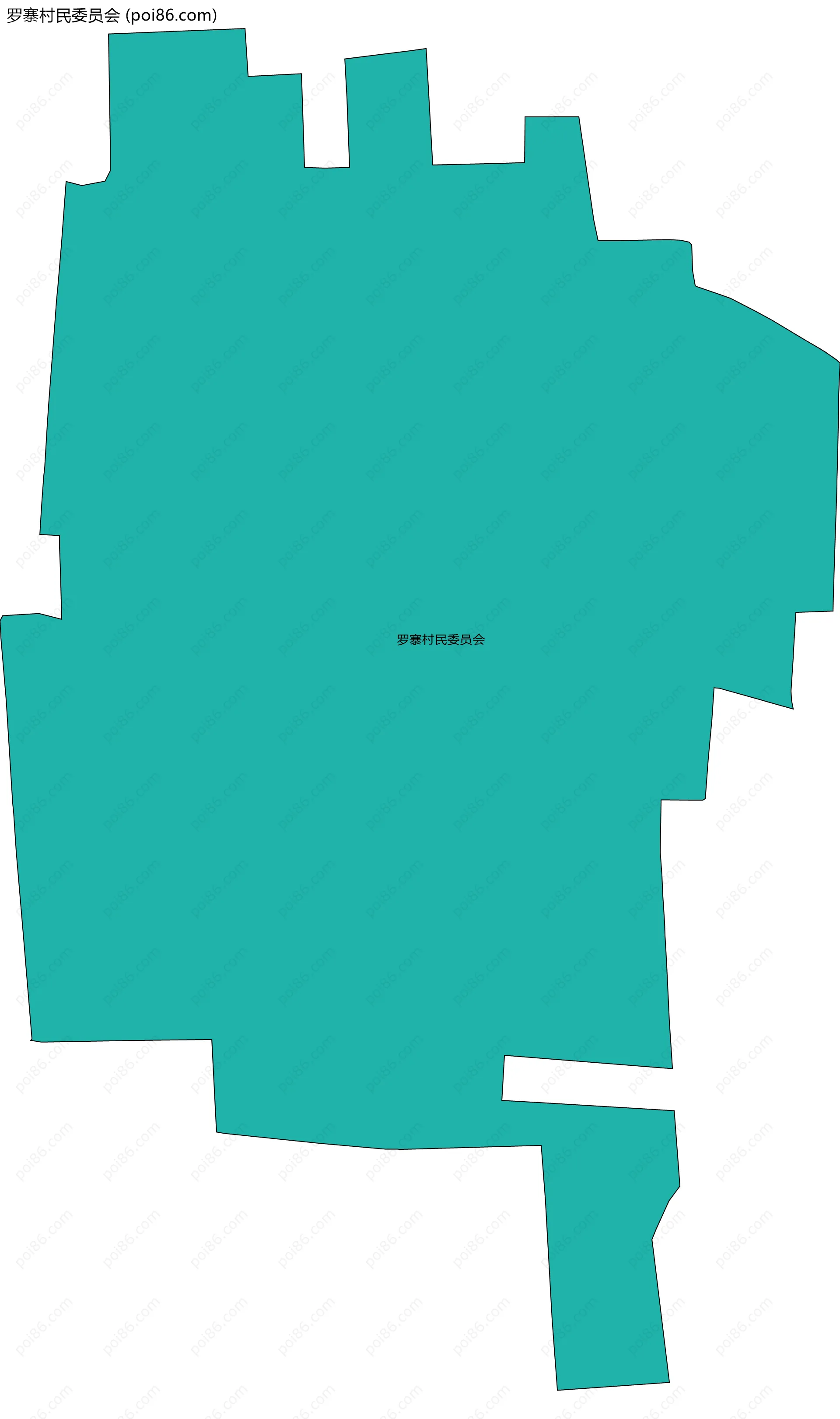 罗寨村民委员会边界地图