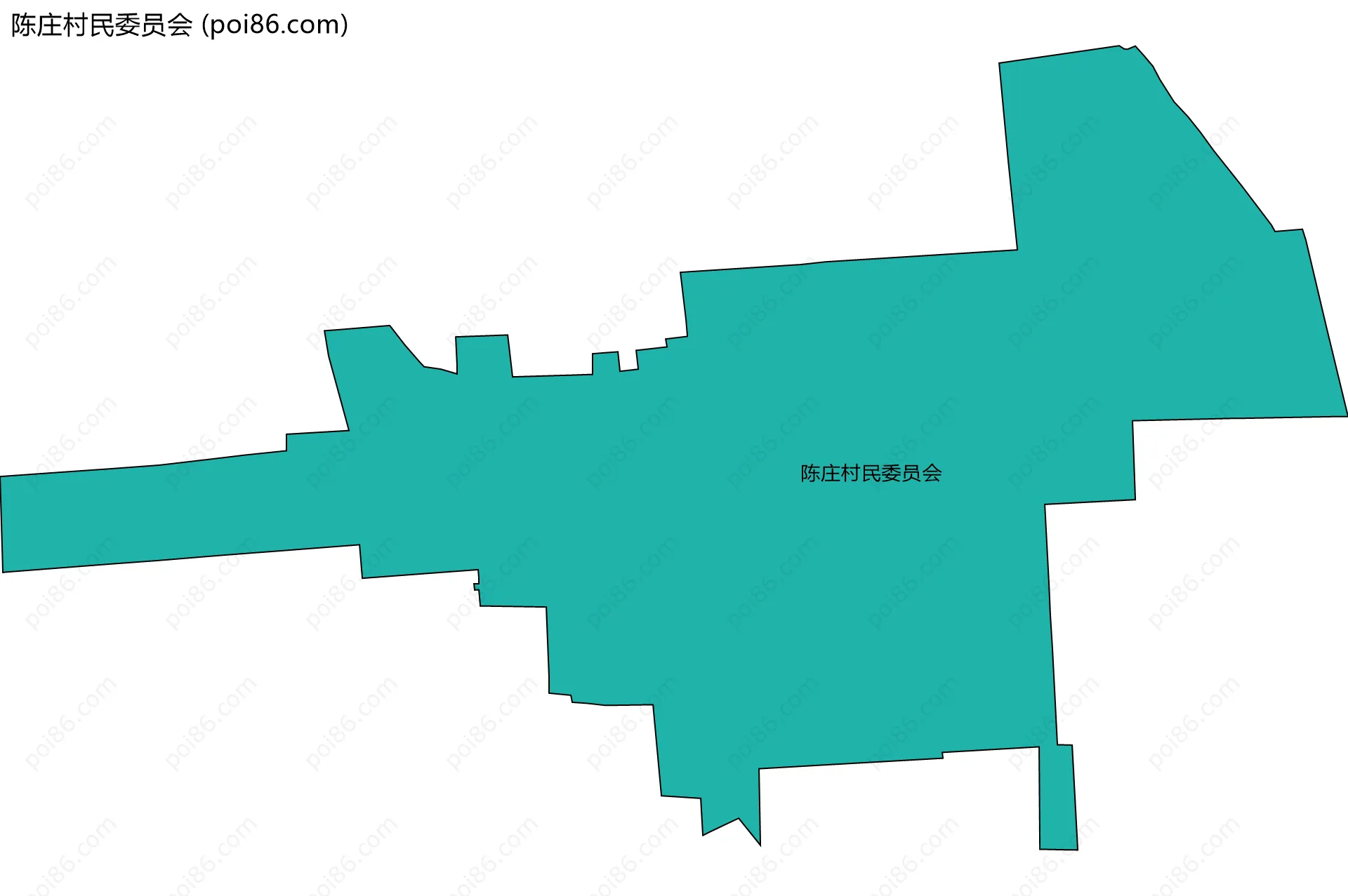 陈庄村民委员会边界地图