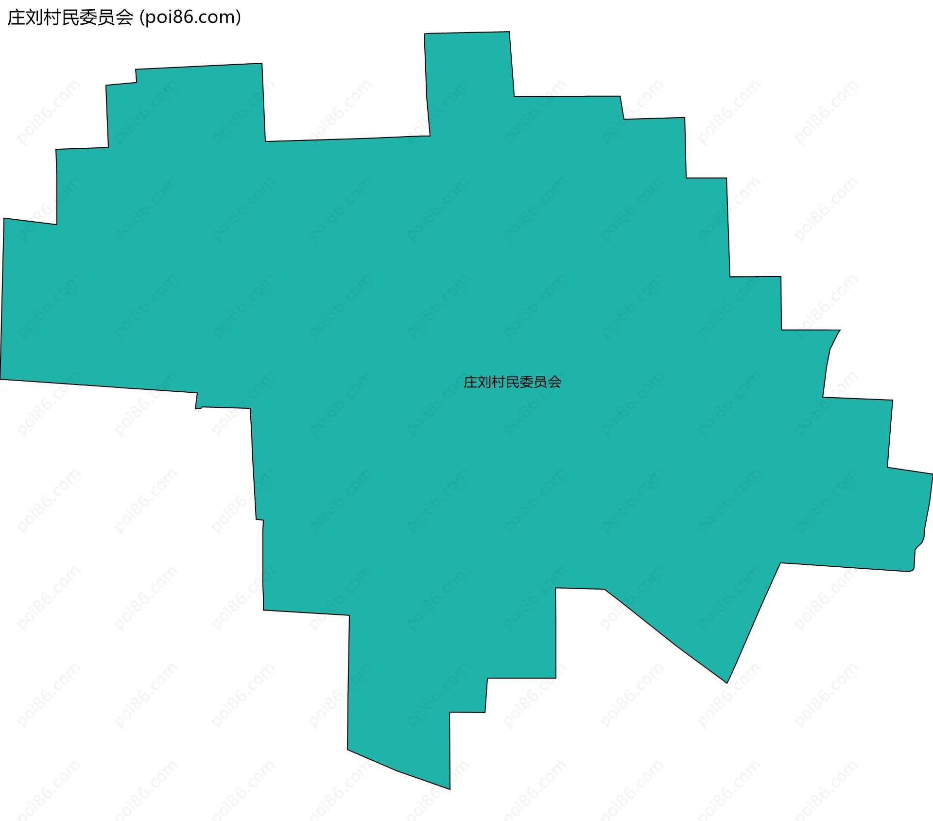 庄刘村民委员会边界地图