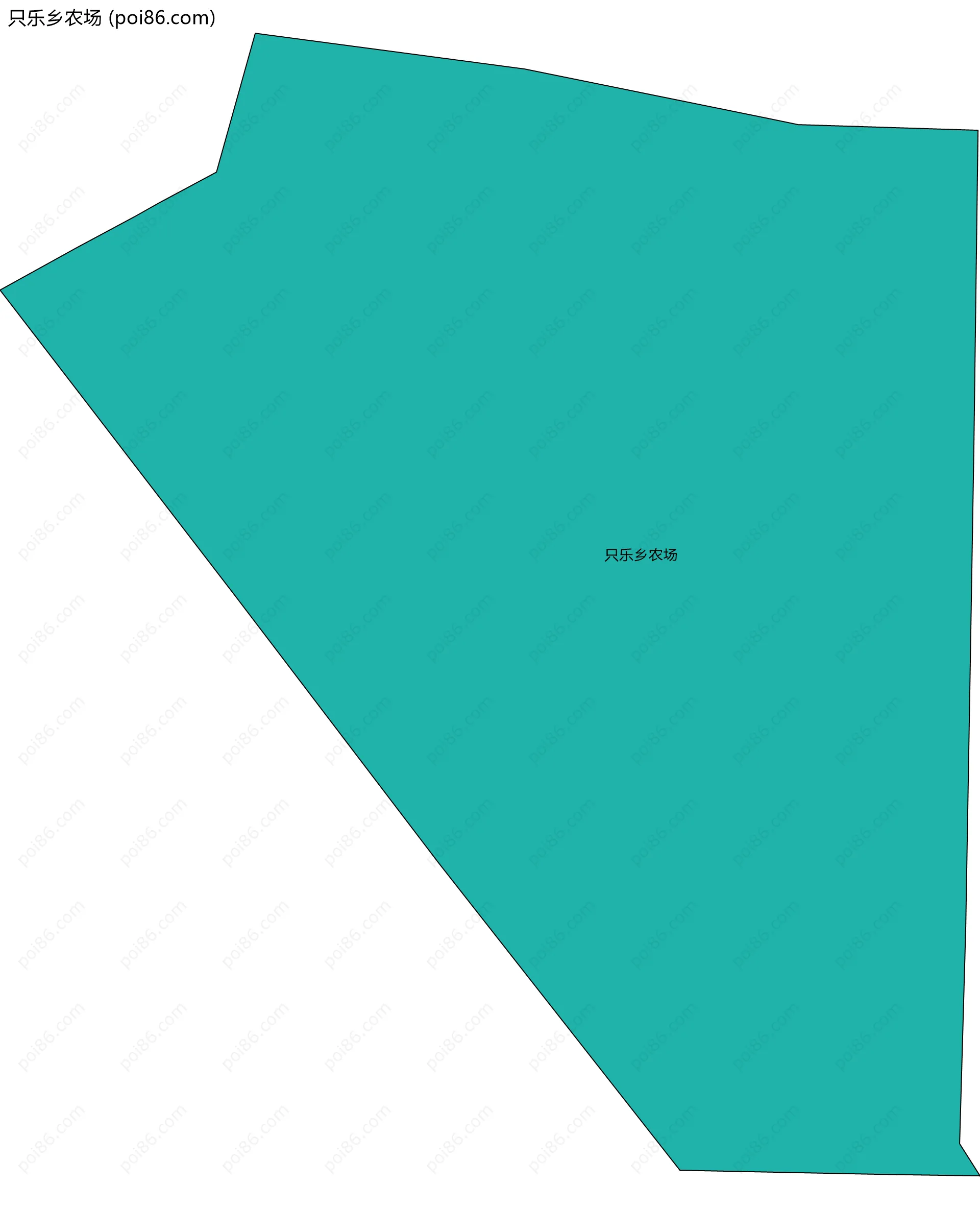 只乐乡农场边界地图