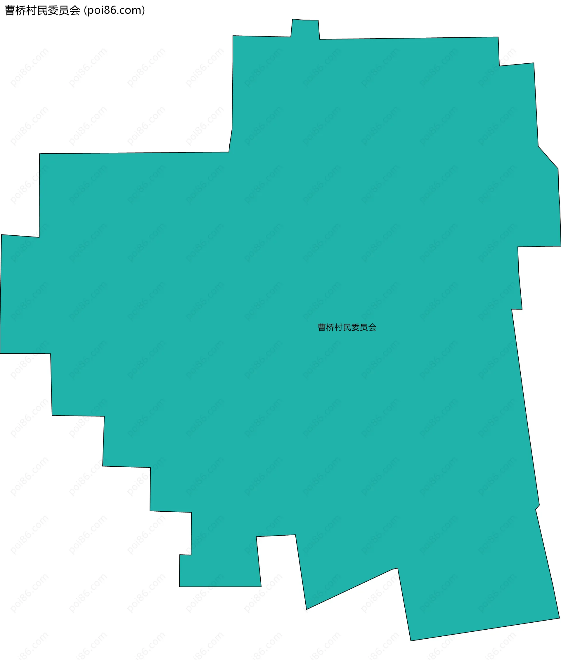 曹桥村民委员会边界地图