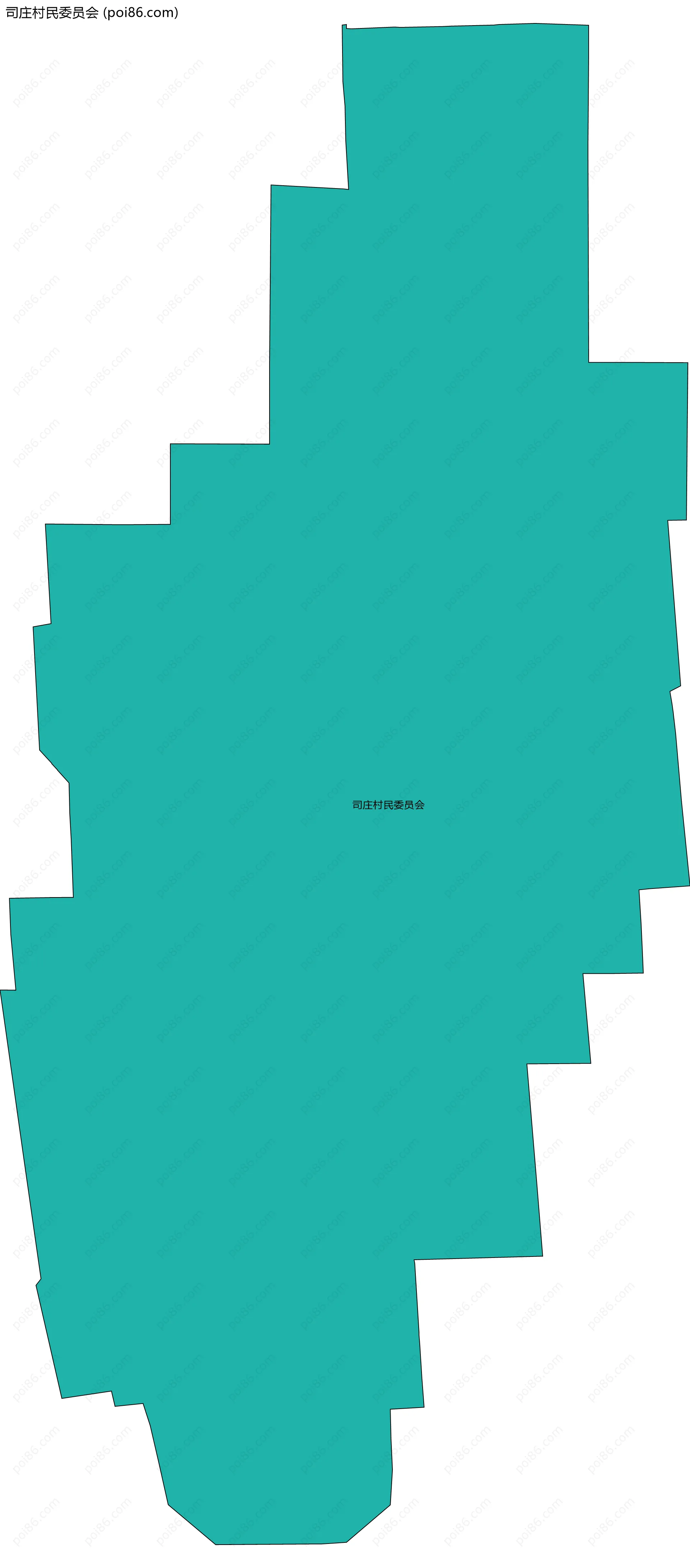 司庄村民委员会边界地图