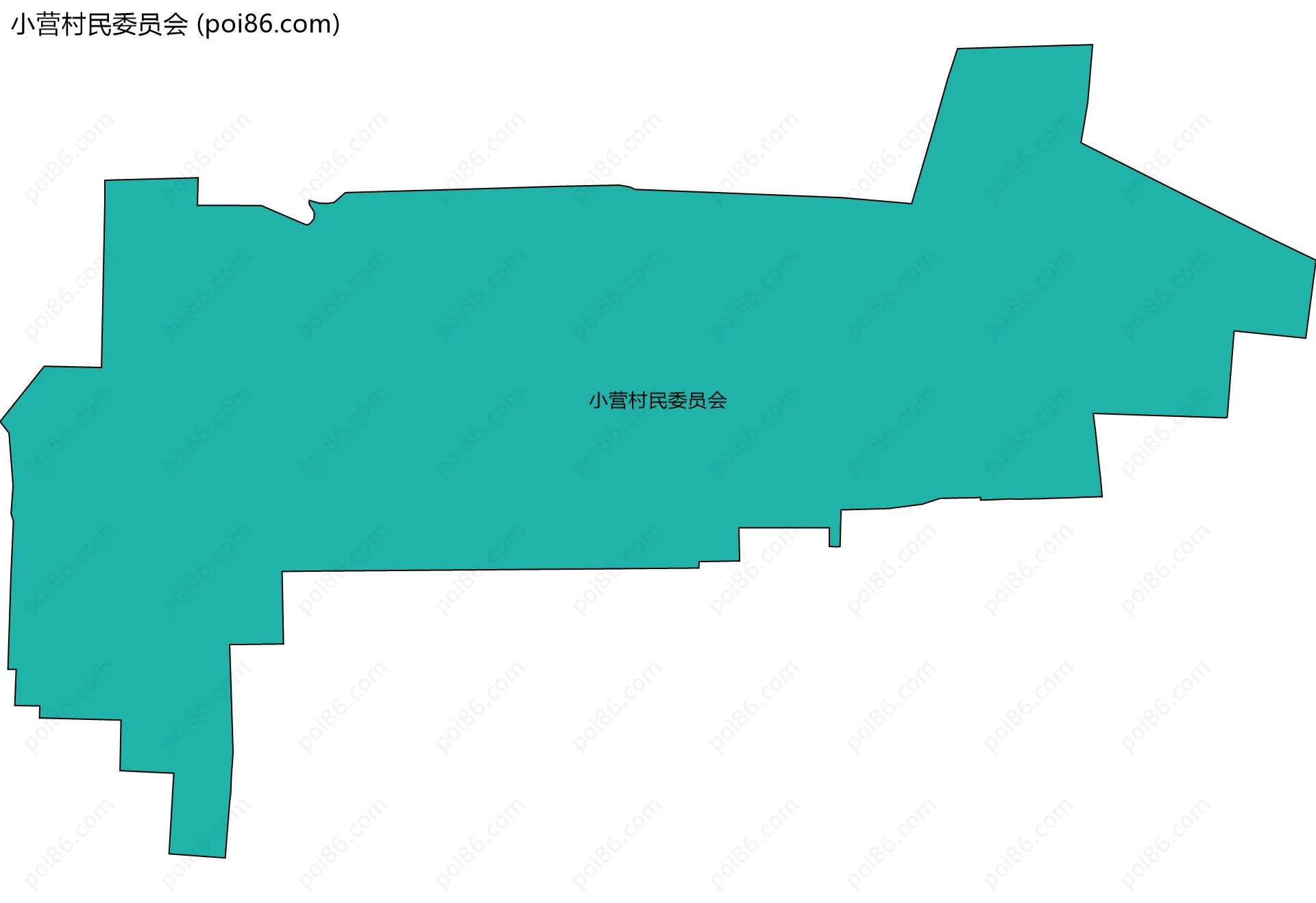 小营村民委员会边界地图