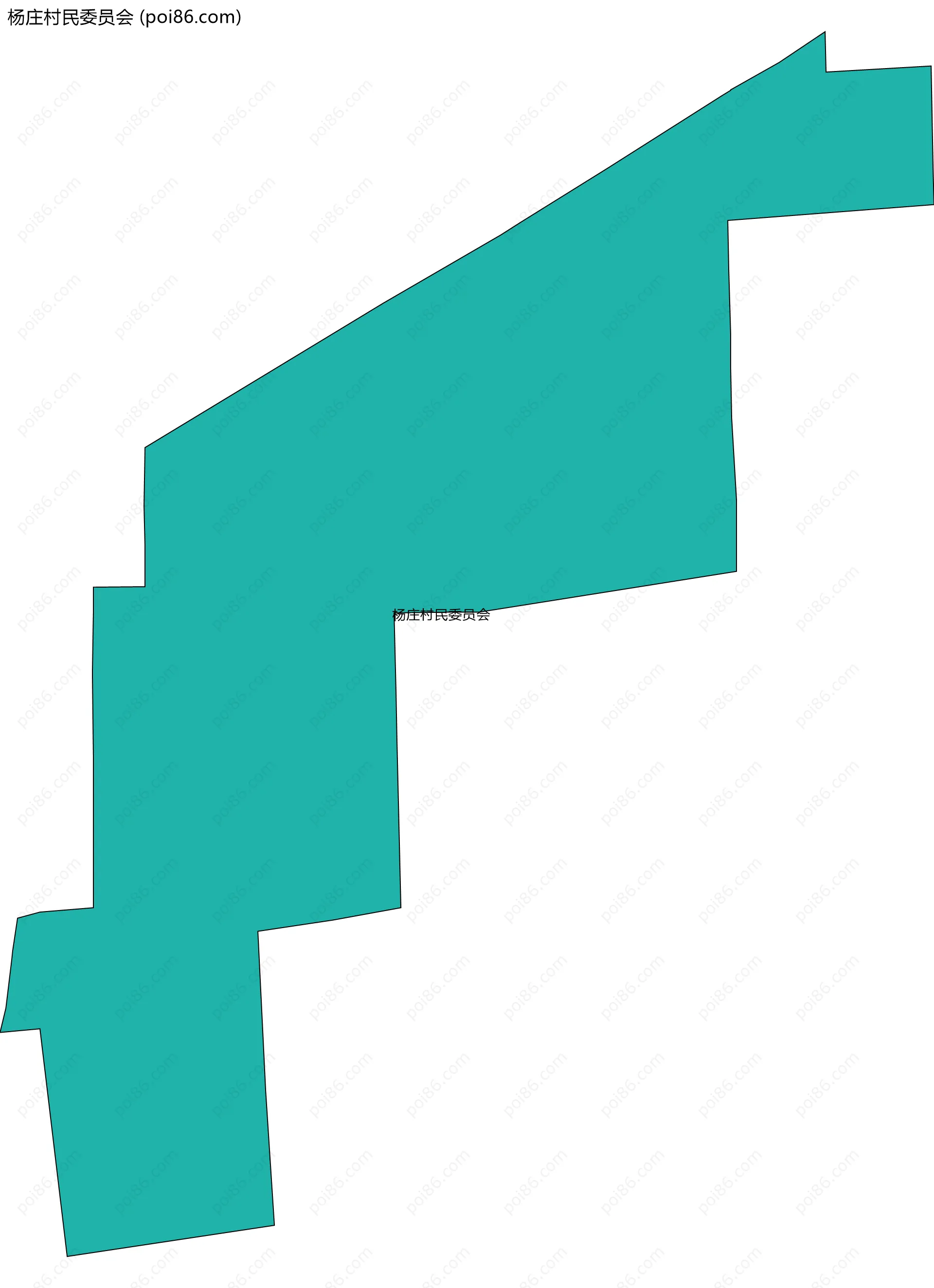 杨庄村民委员会边界地图