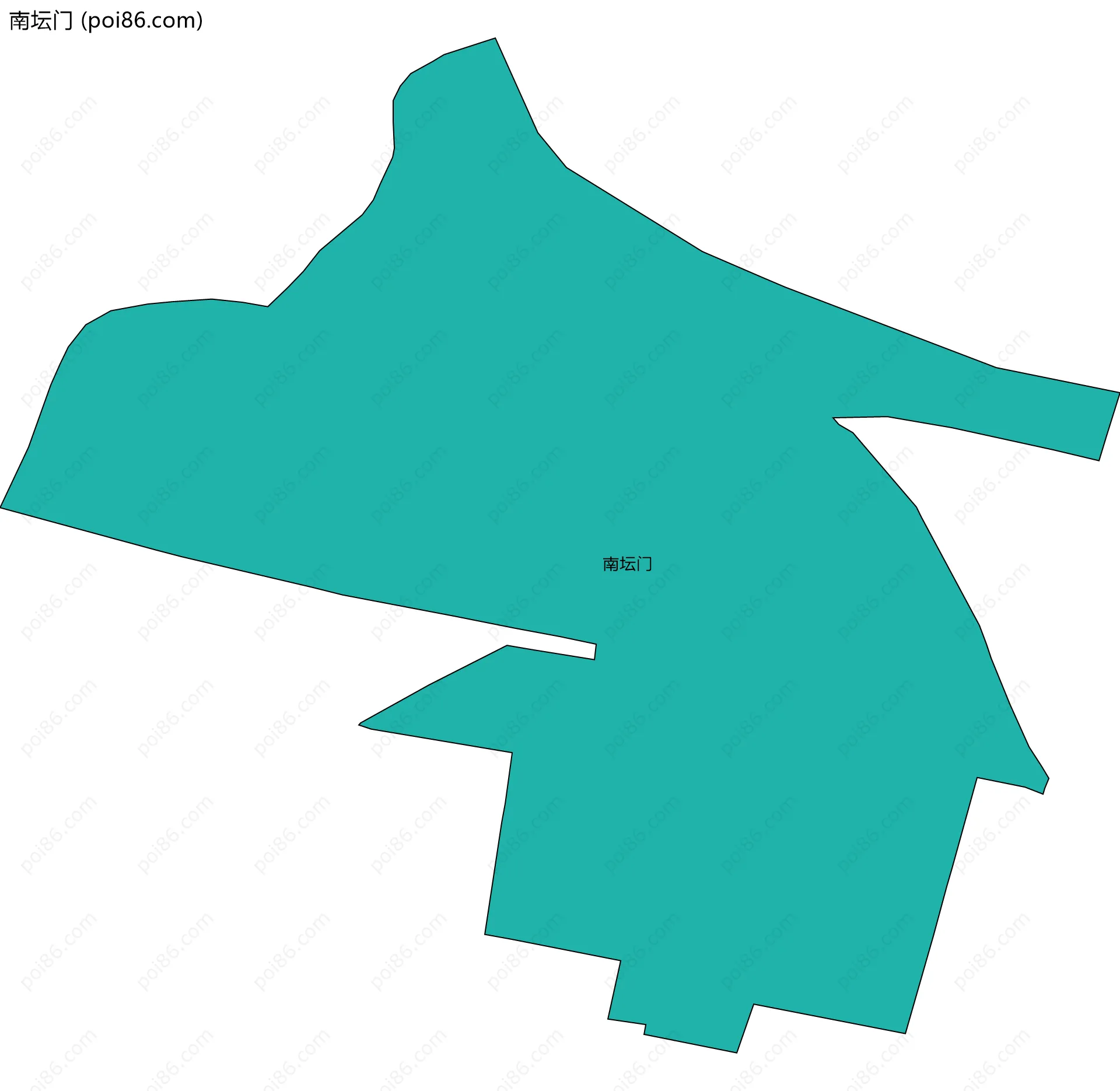 南坛门边界地图