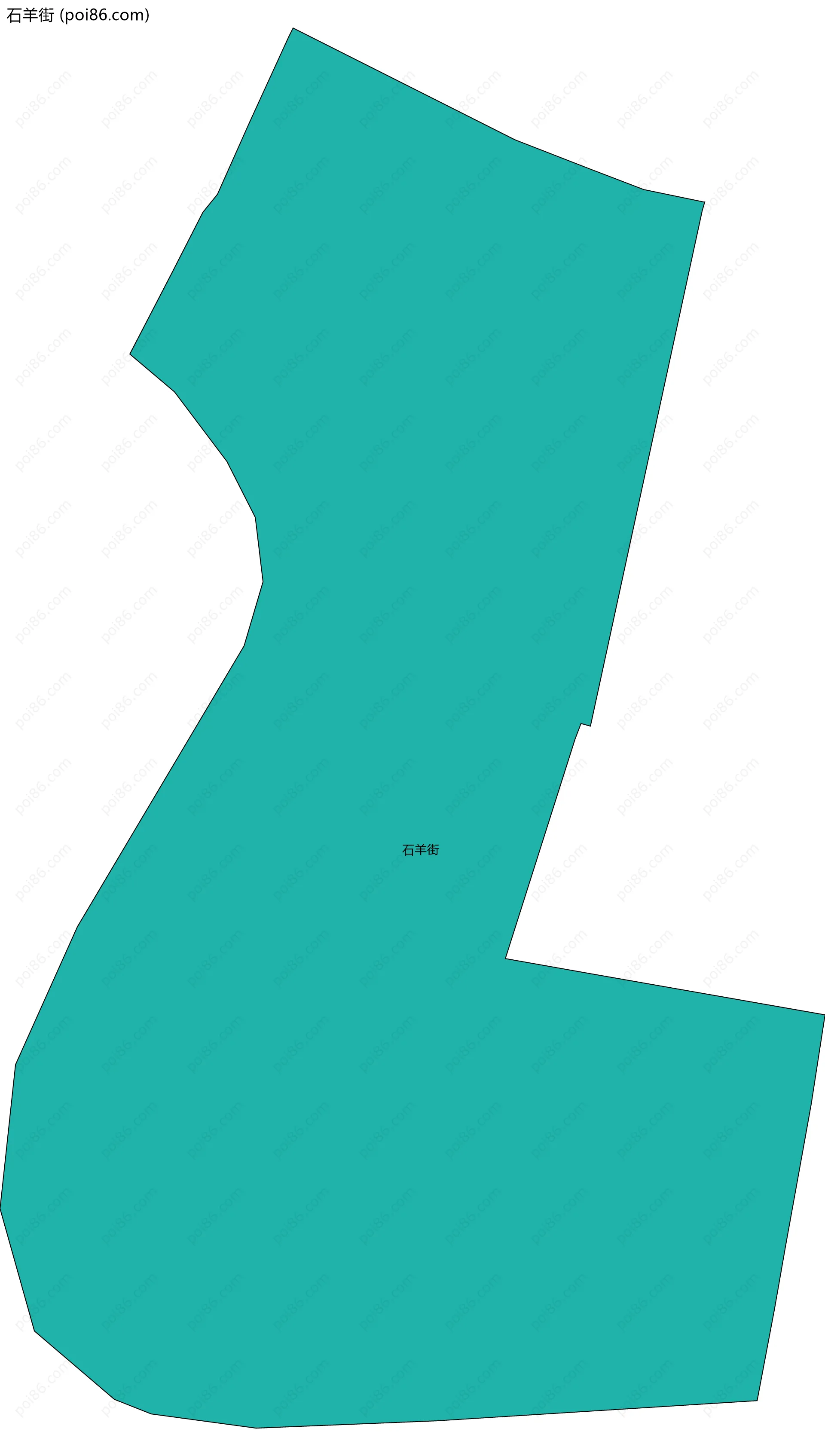 石羊街边界地图