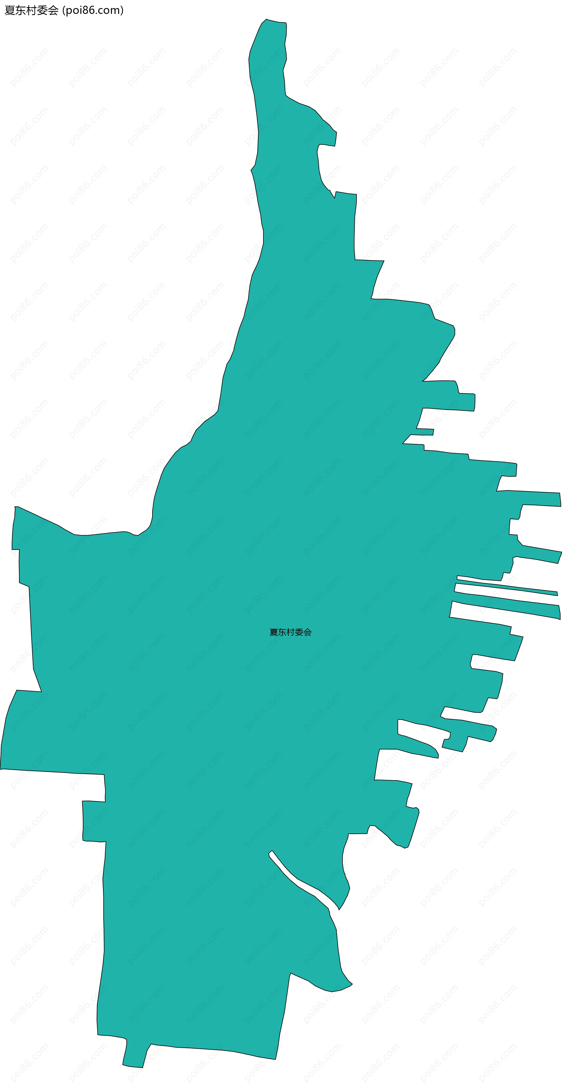 夏东村委会边界地图