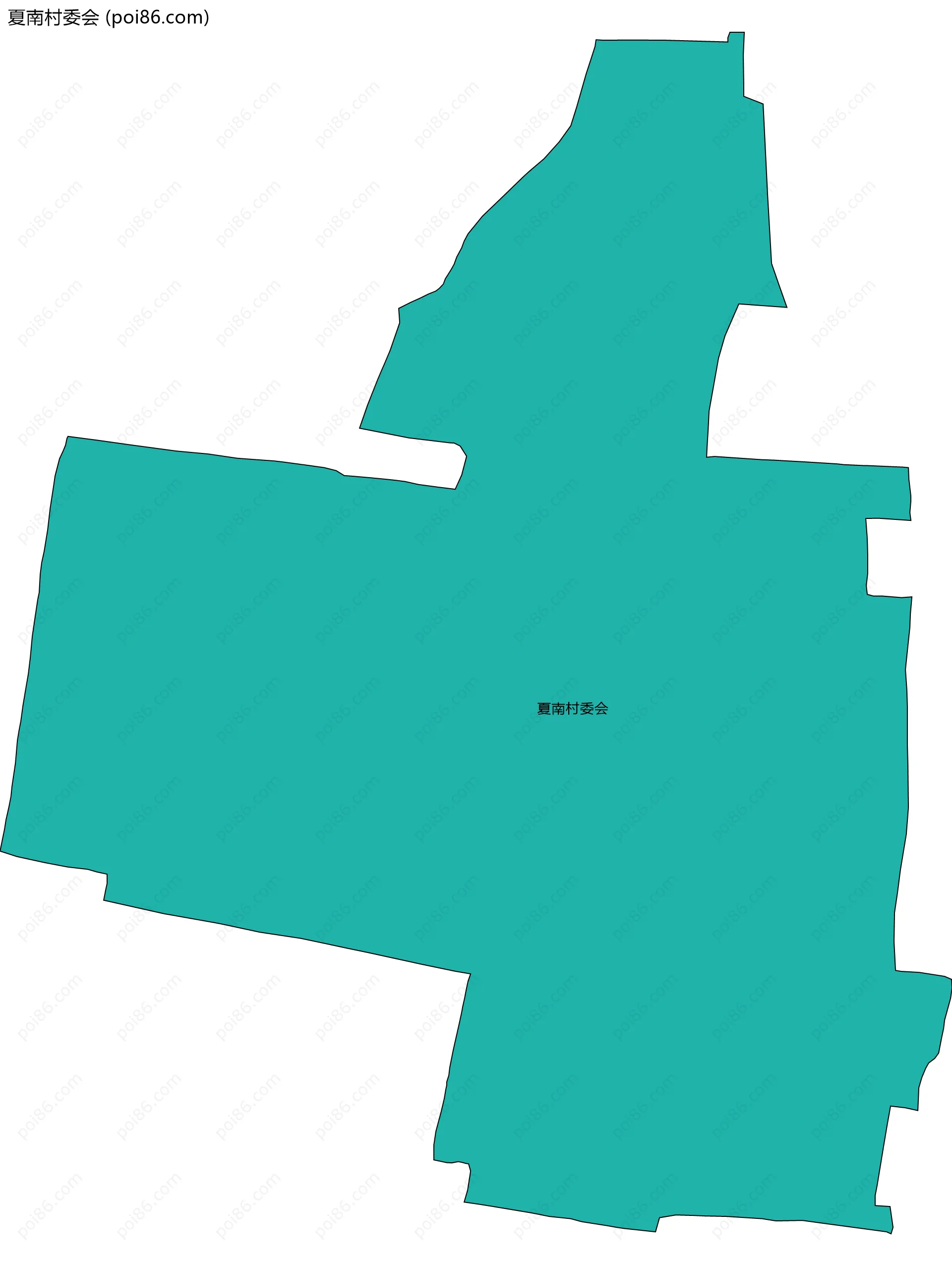 夏南村委会边界地图