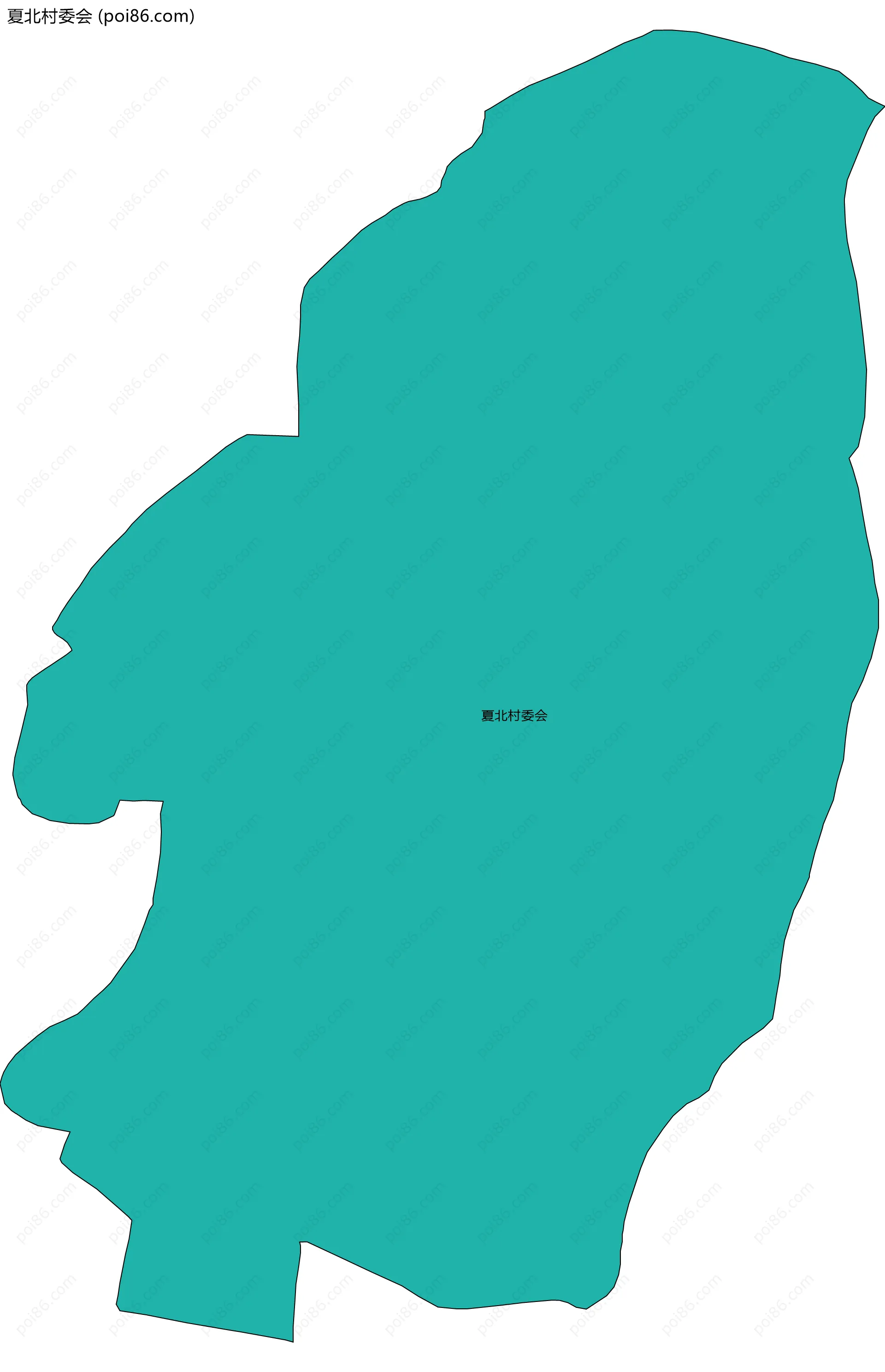 夏北村委会边界地图