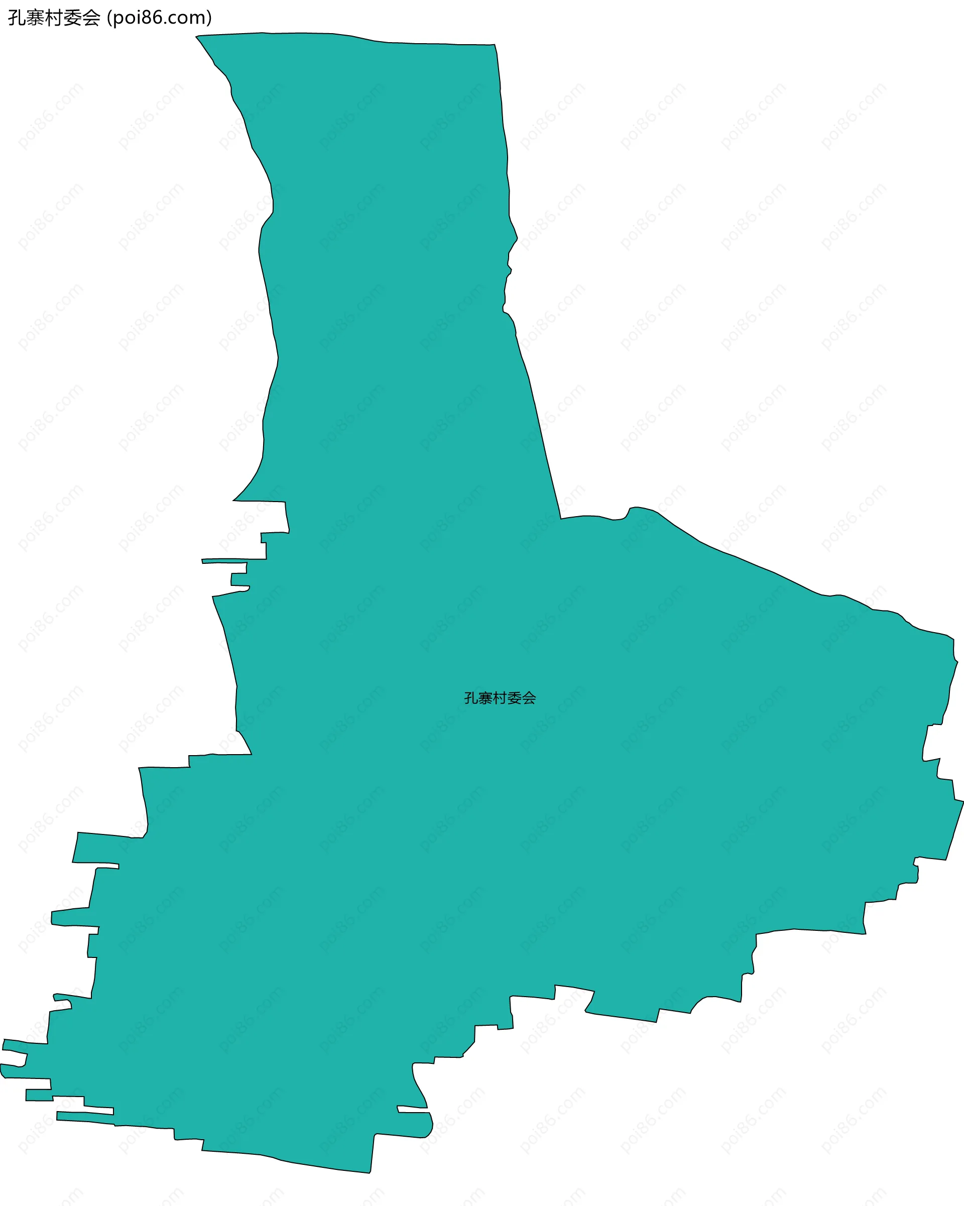 孔寨村委会边界地图