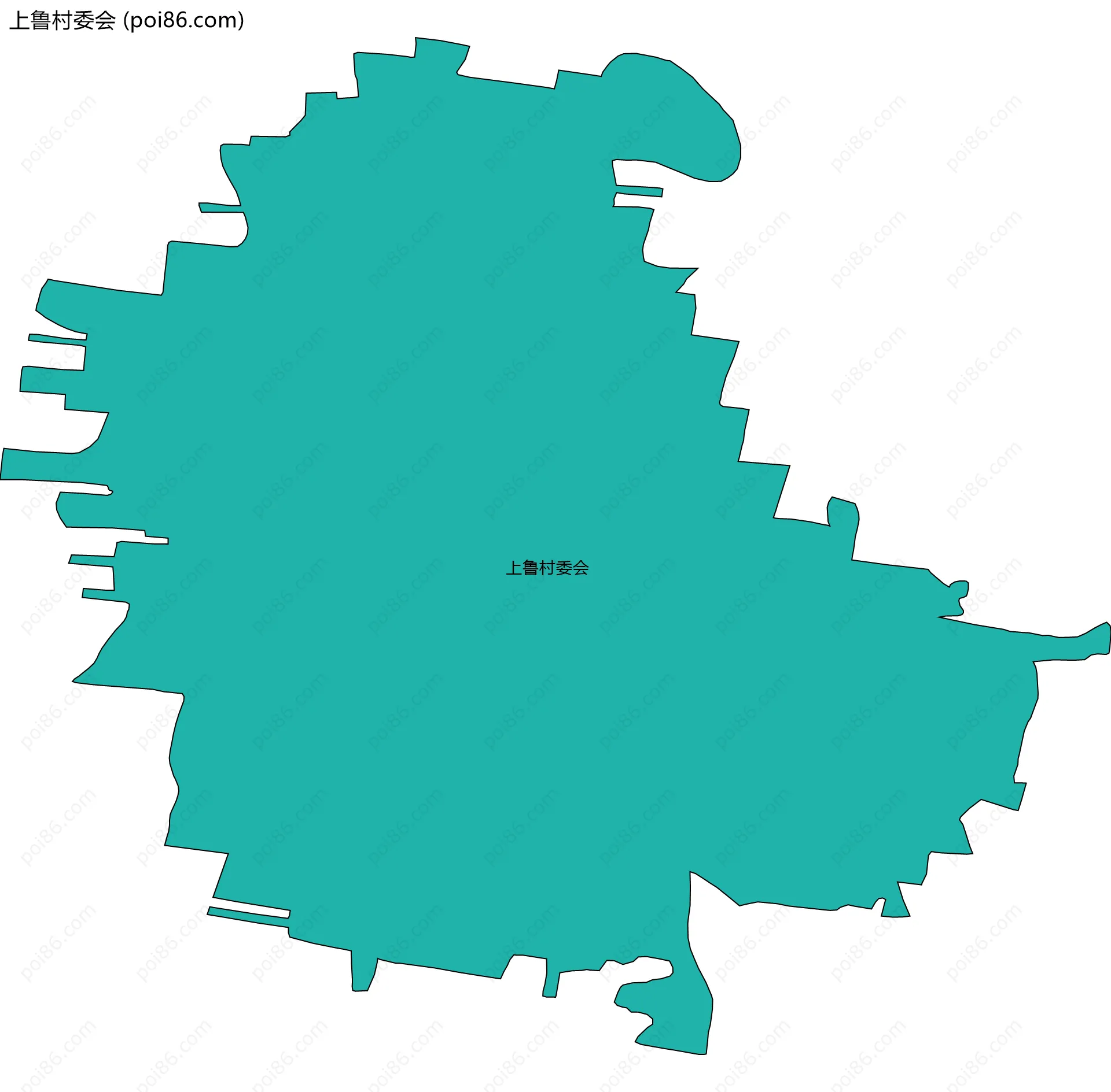 上鲁村委会边界地图