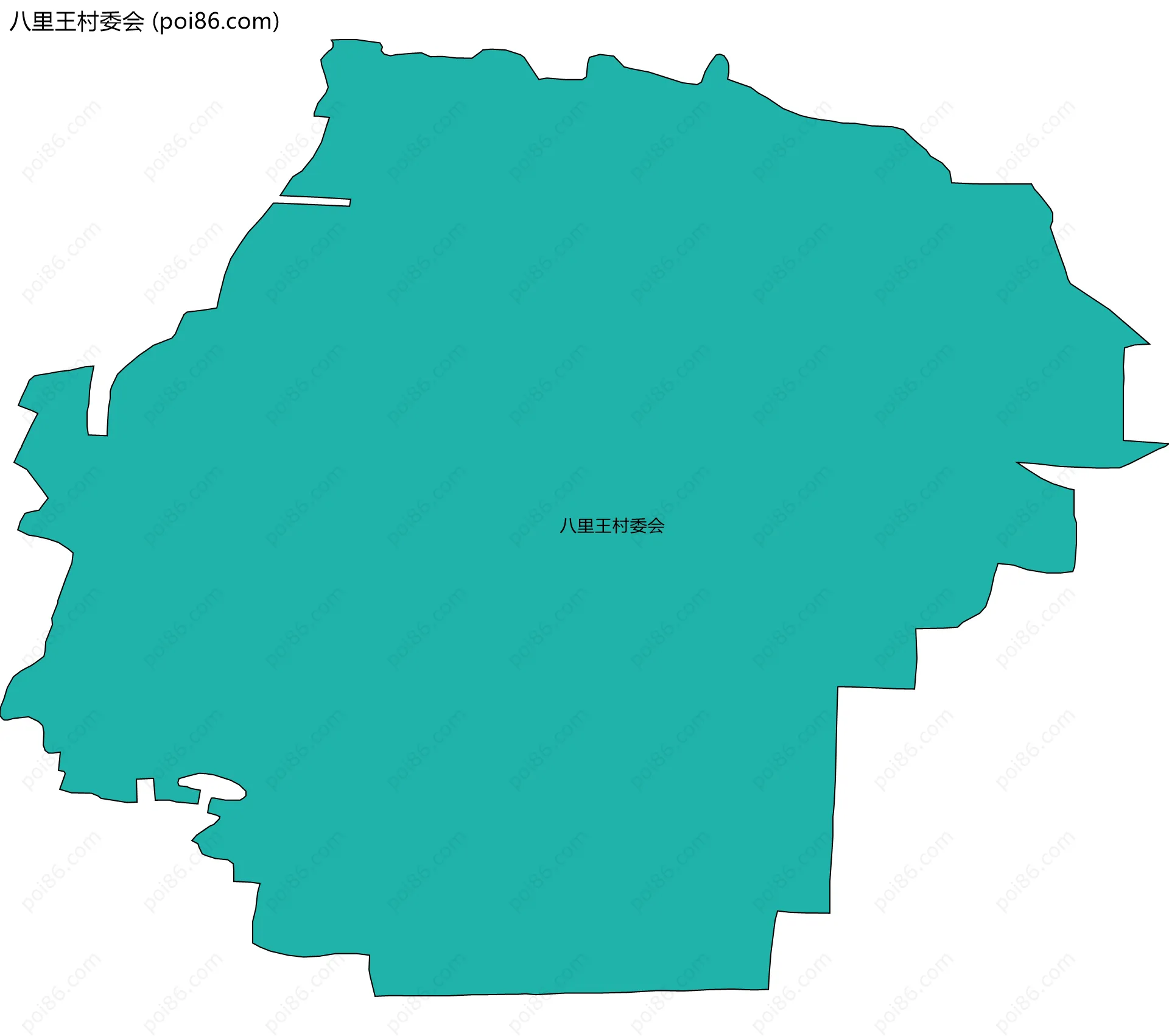 八里王村委会边界地图