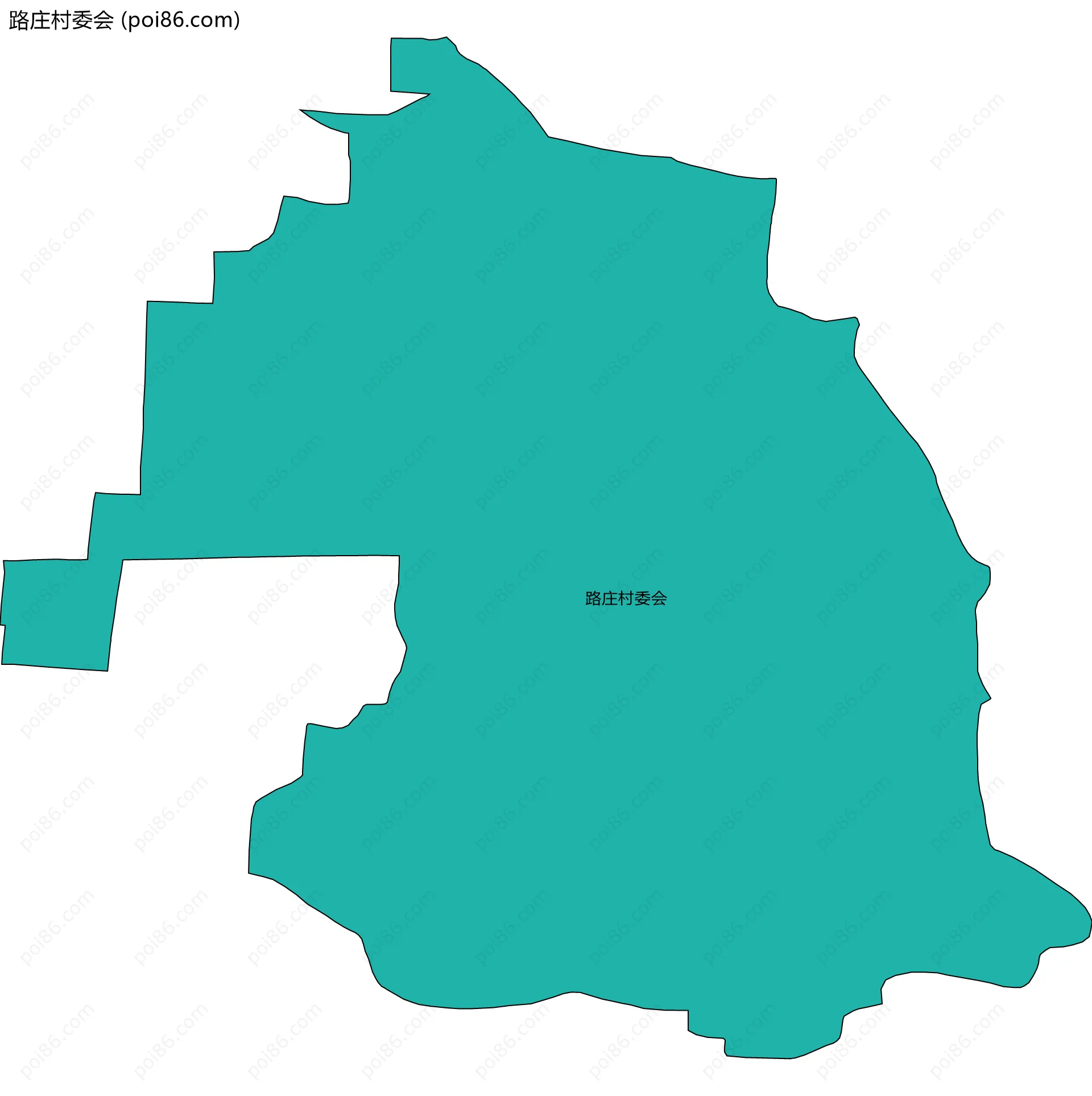 路庄村委会边界地图