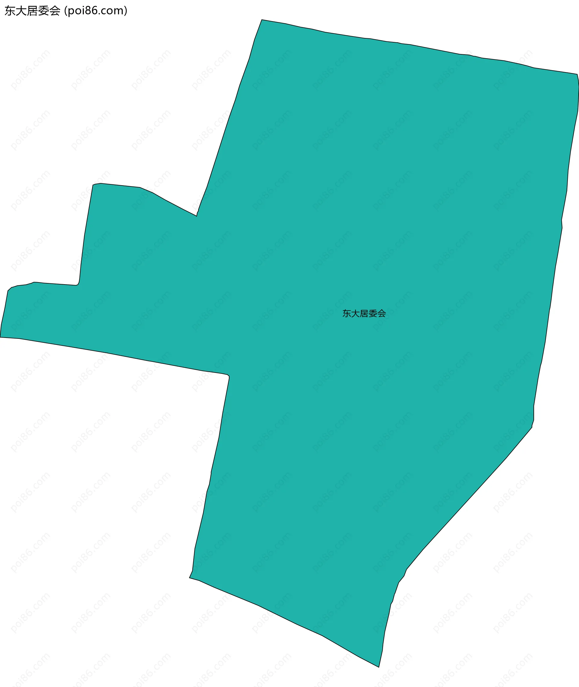 东大居委会边界地图