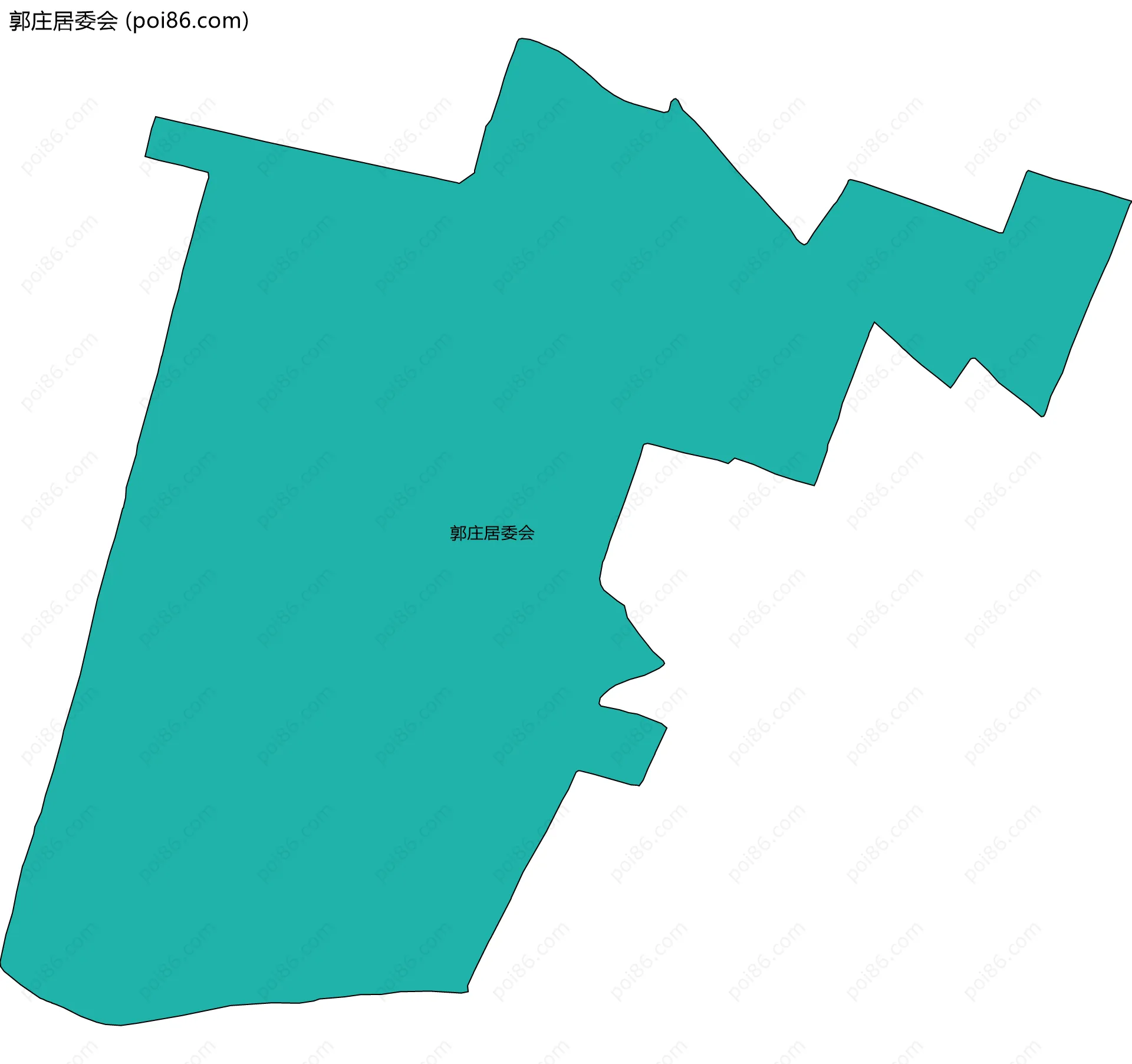 郭庄居委会边界地图