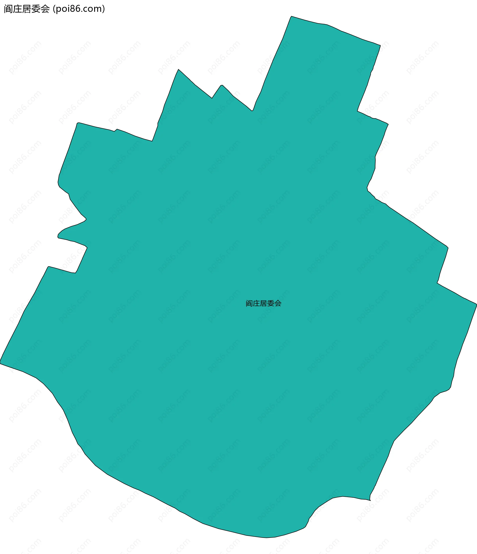 阎庄居委会边界地图