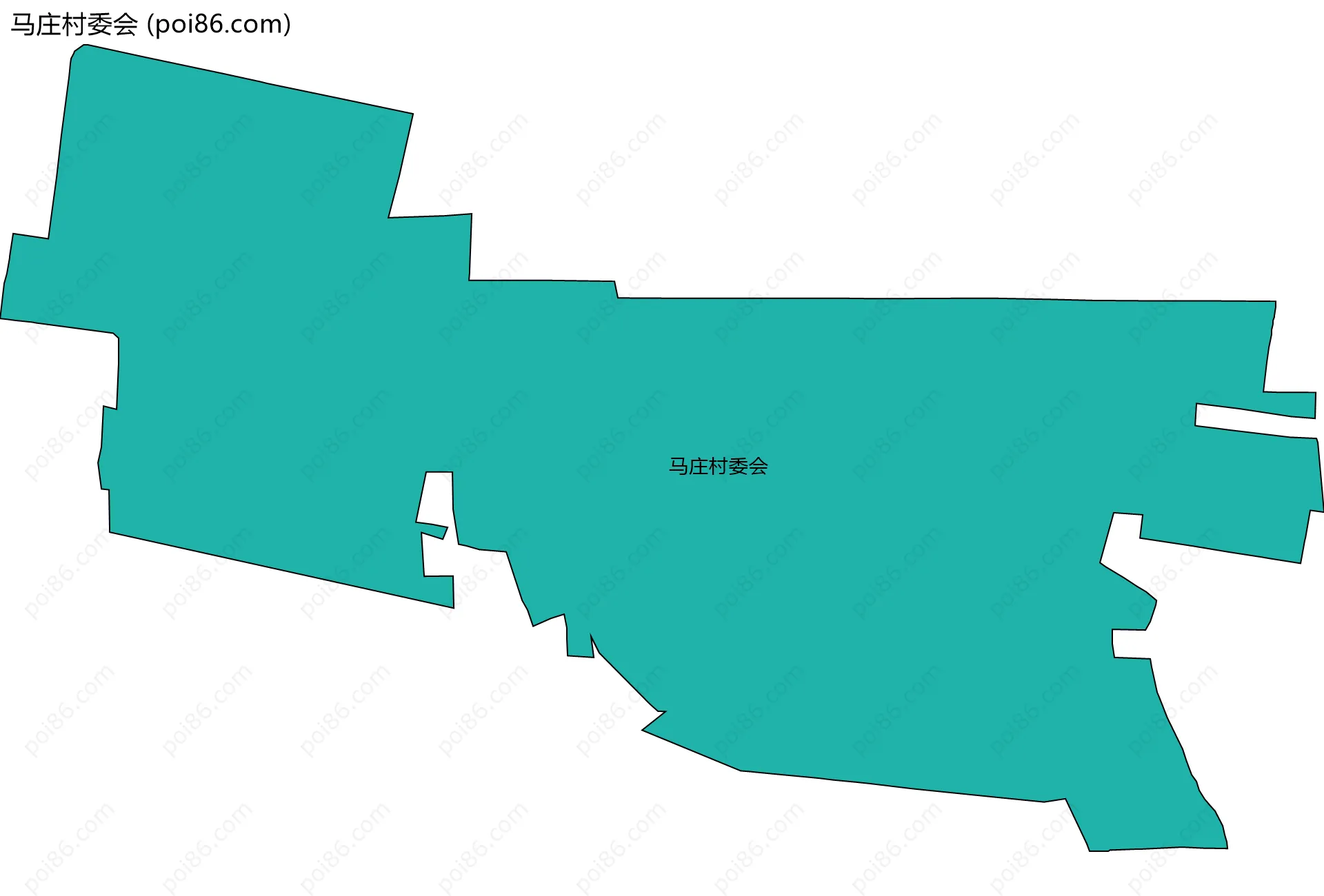 马庄村委会边界地图
