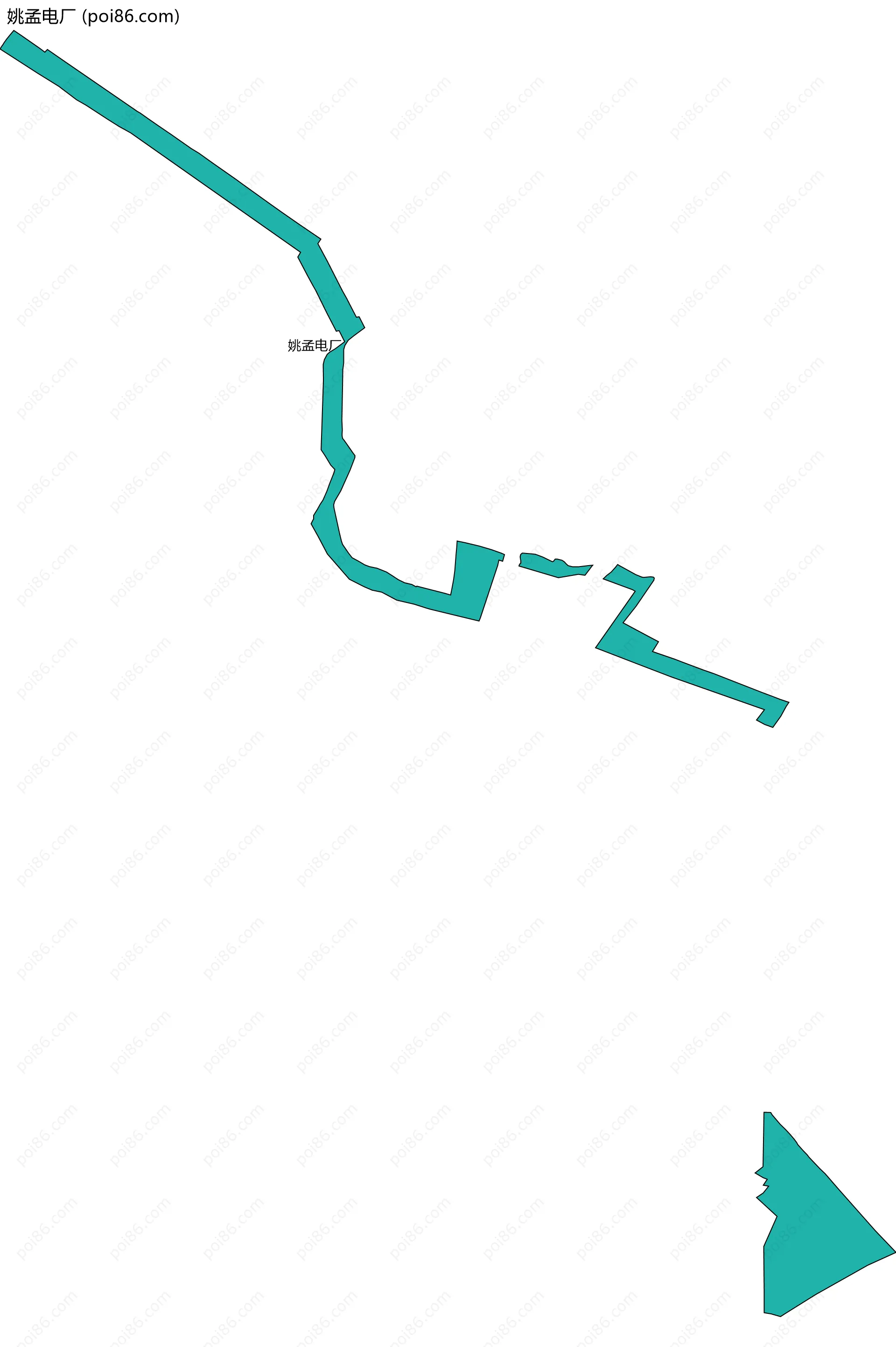 姚孟电厂边界地图