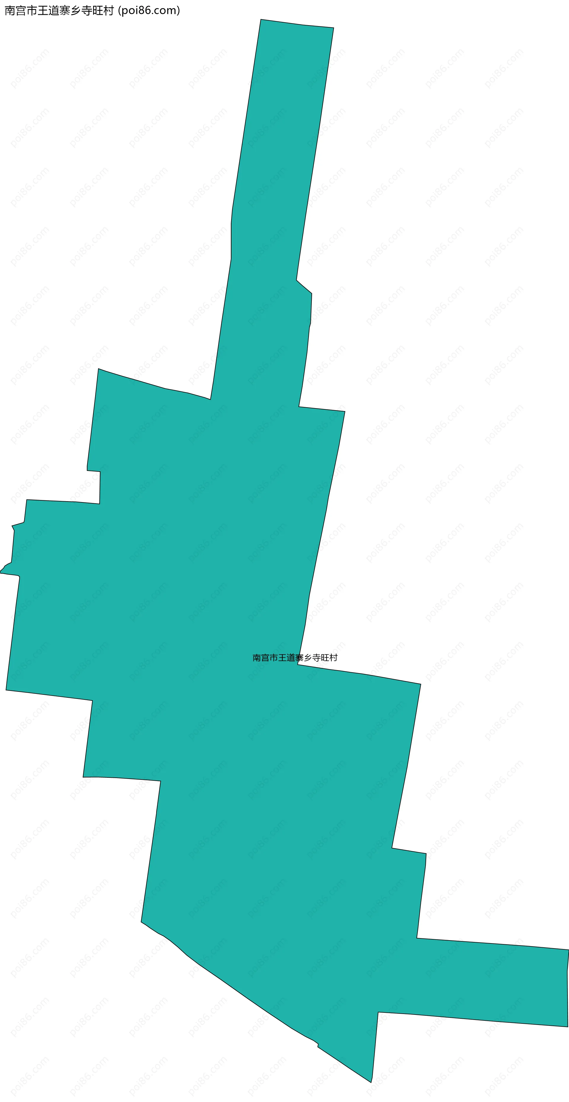 南宫市王道寨乡寺旺村边界地图