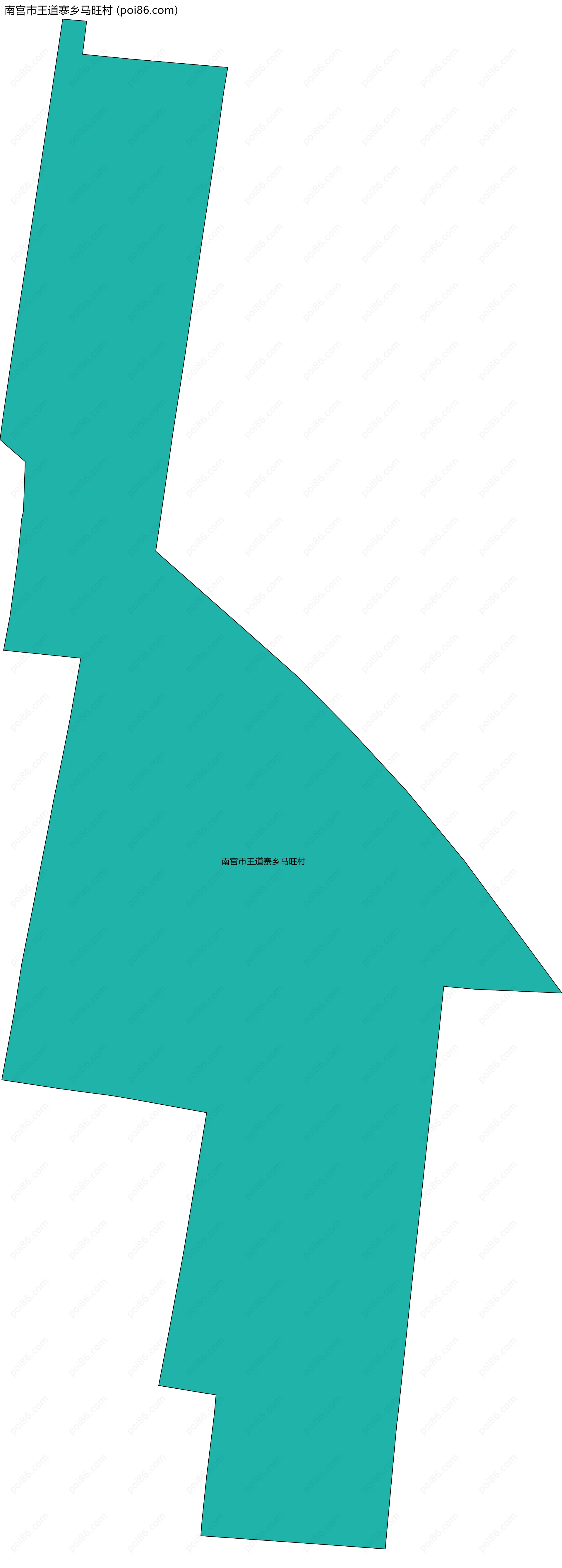 南宫市王道寨乡马旺村边界地图
