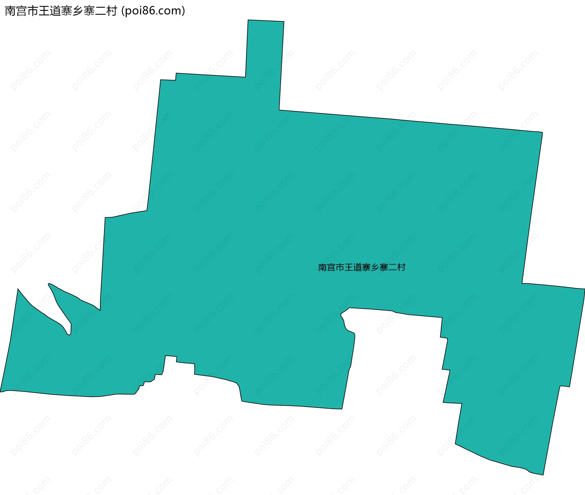 南宫市王道寨乡寨二村边界地图