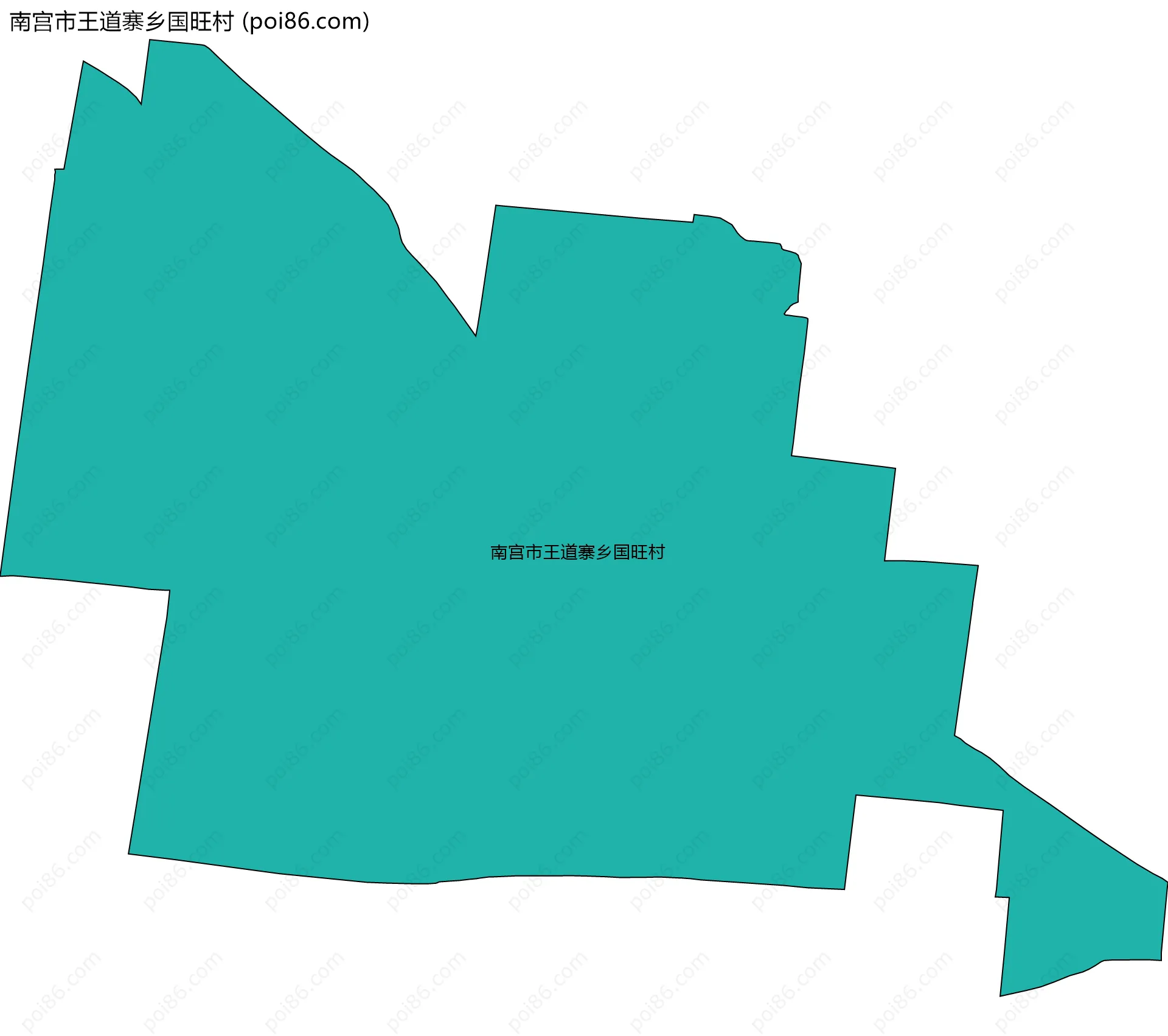 南宫市王道寨乡国旺村边界地图
