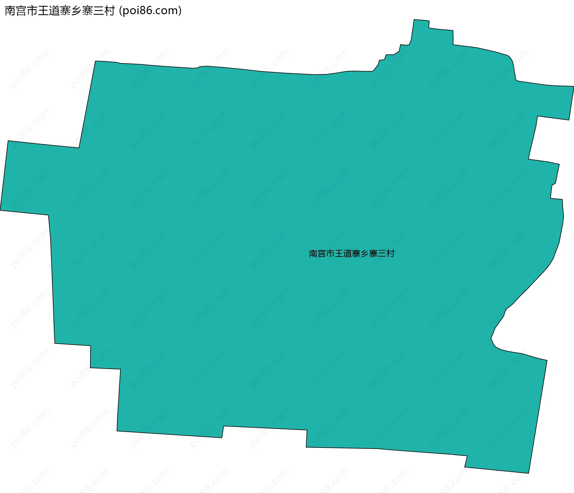 南宫市王道寨乡寨三村边界地图