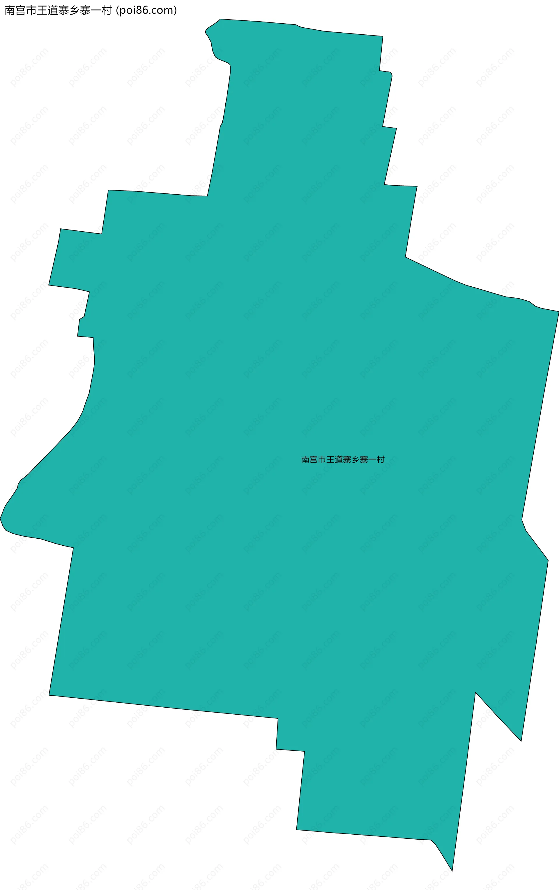 南宫市王道寨乡寨一村边界地图