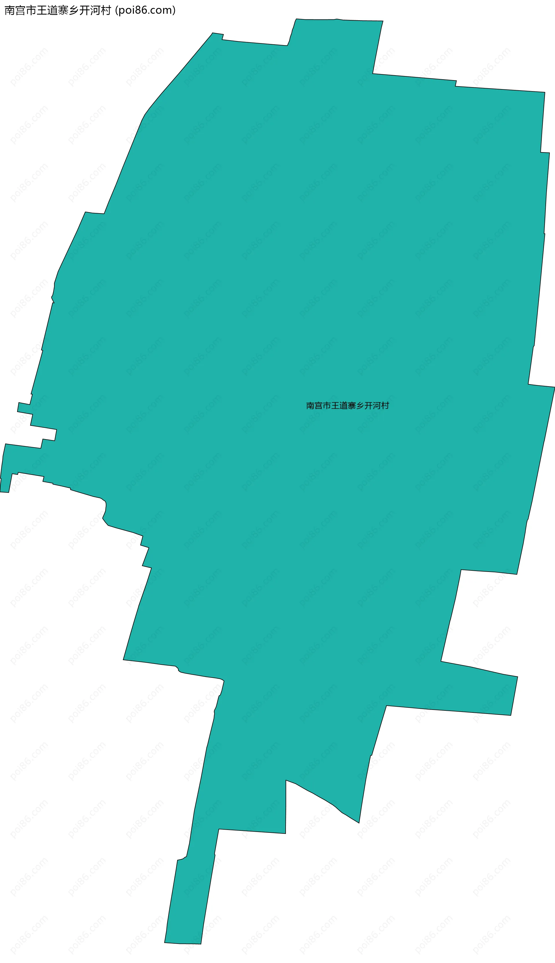 南宫市王道寨乡开河村边界地图