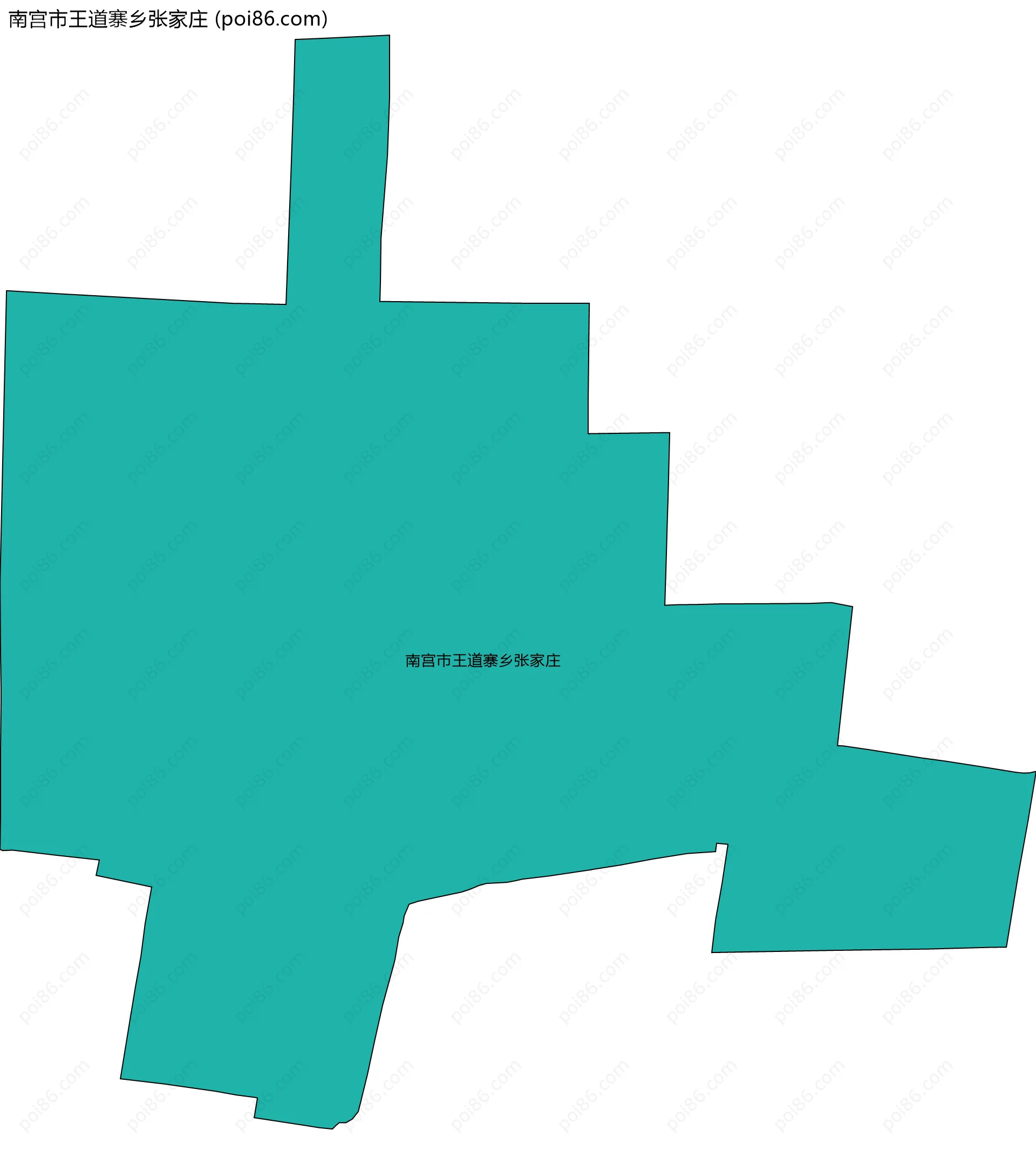 南宫市王道寨乡张家庄边界地图