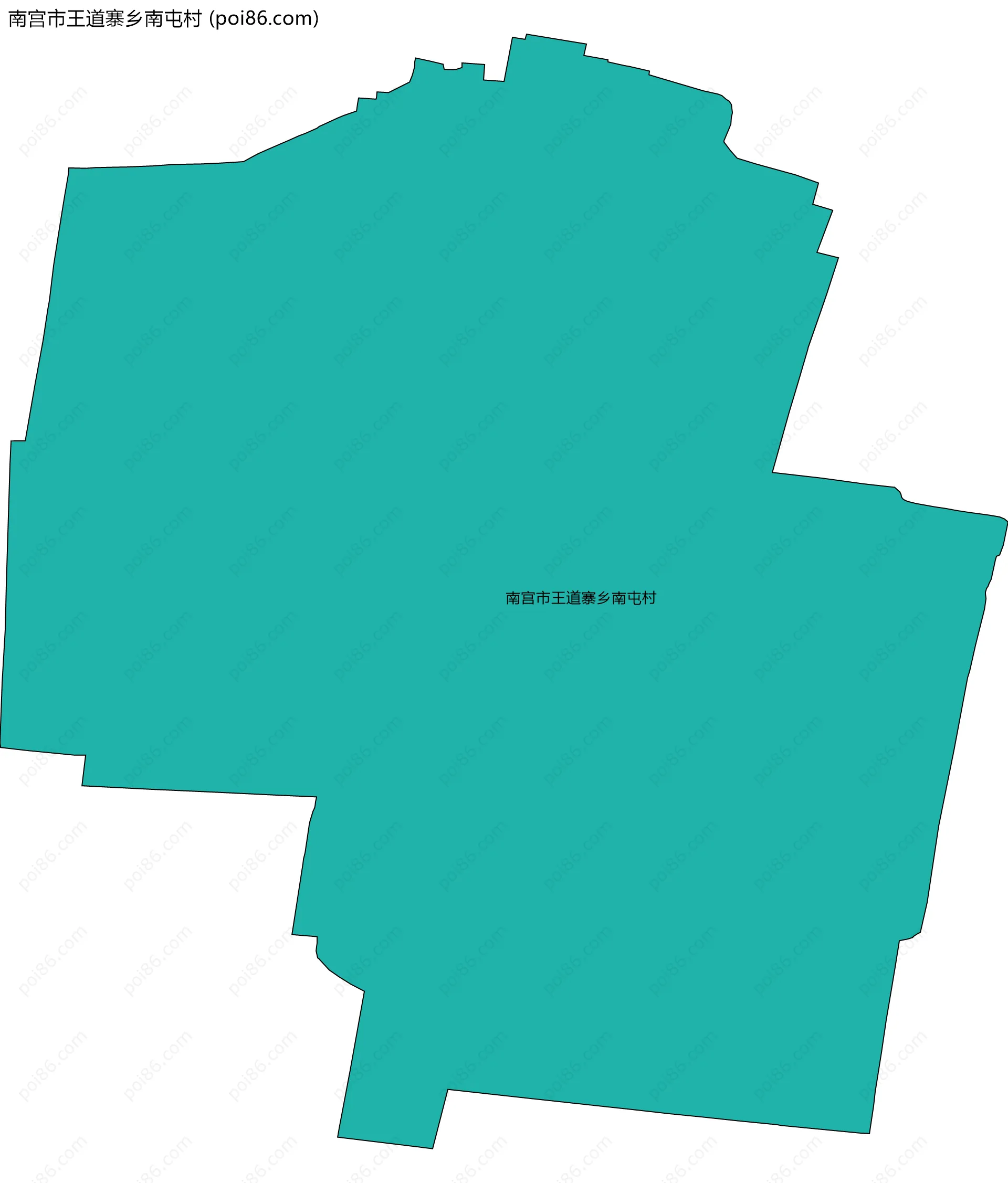 南宫市王道寨乡南屯村边界地图
