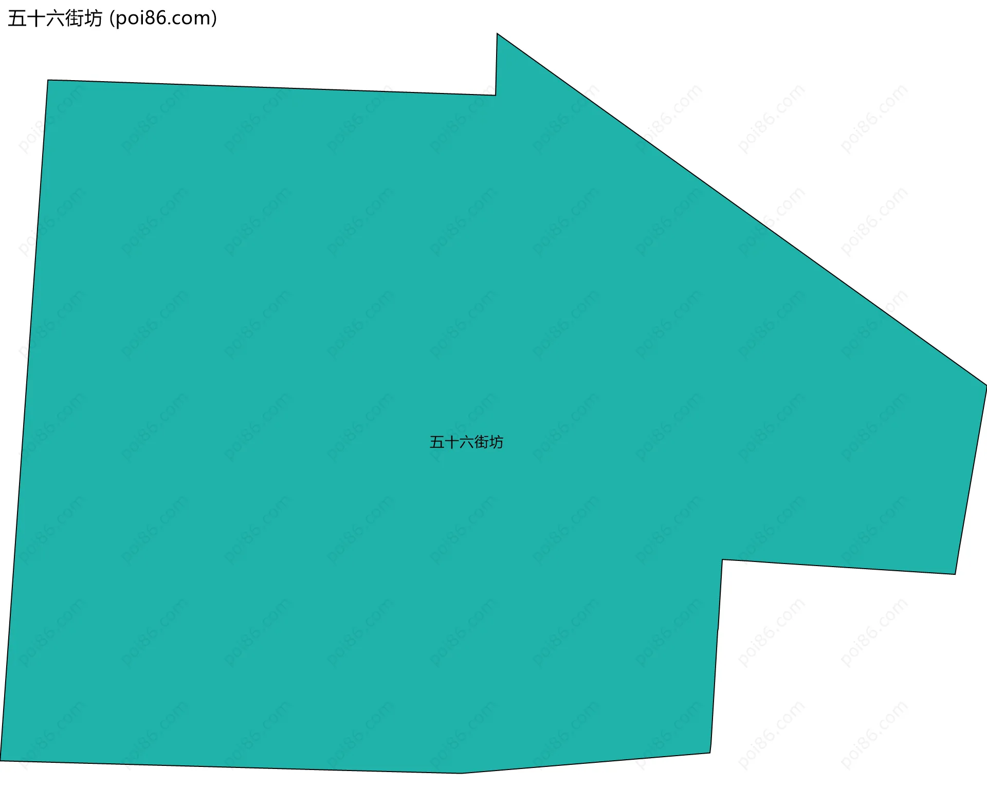 五十六街坊边界地图