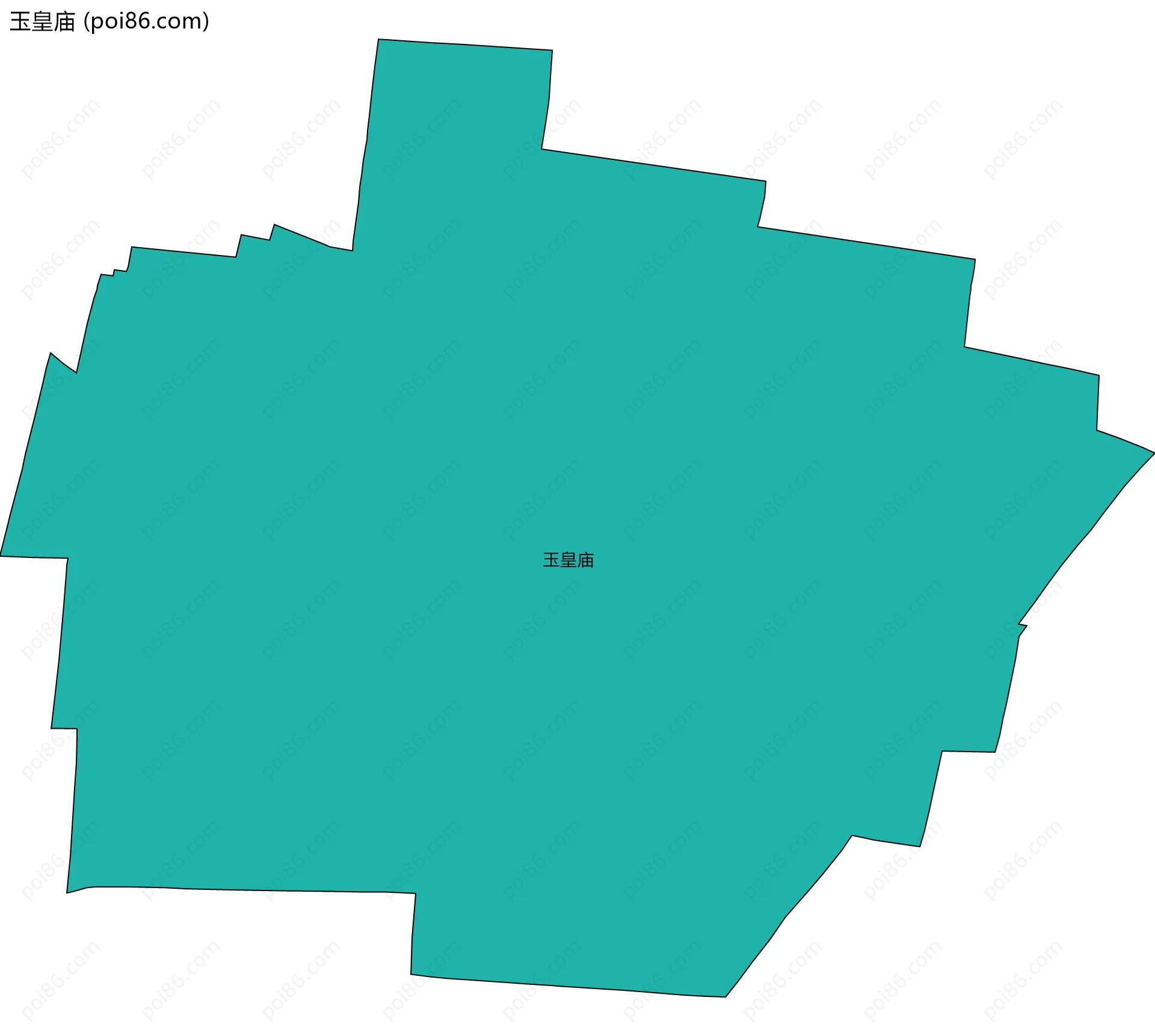 玉皇庙边界地图