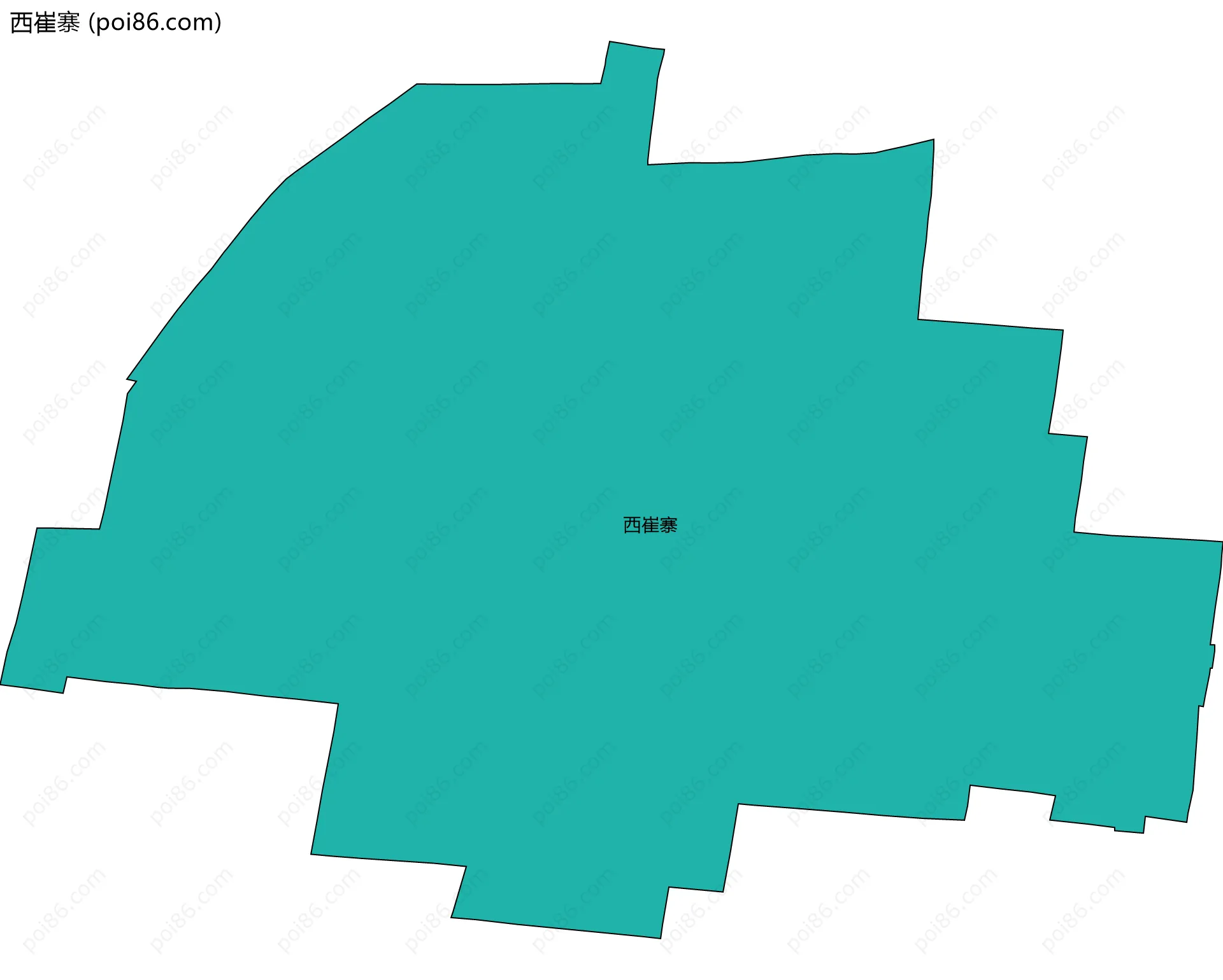 西崔寨边界地图