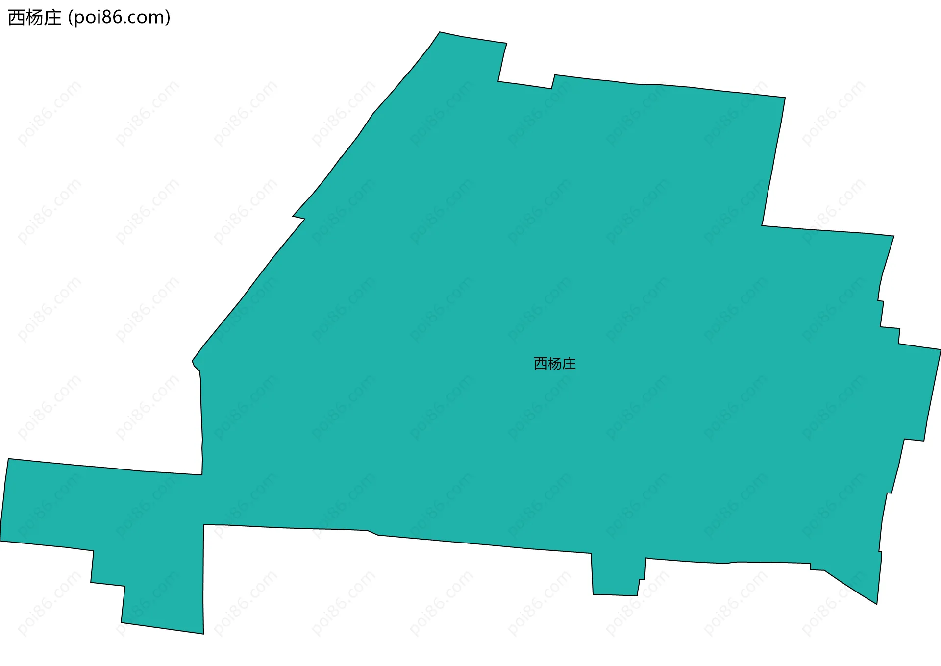 西杨庄边界地图
