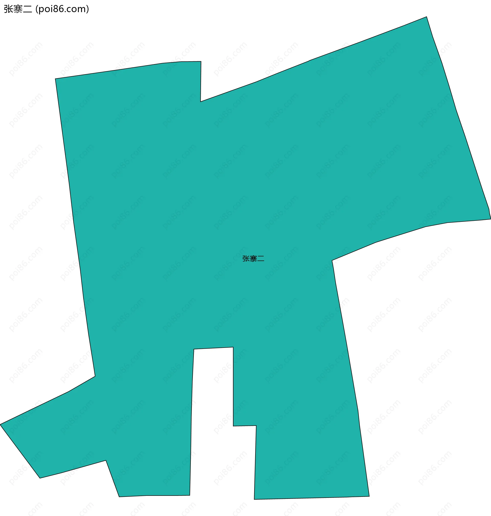 张寨二边界地图