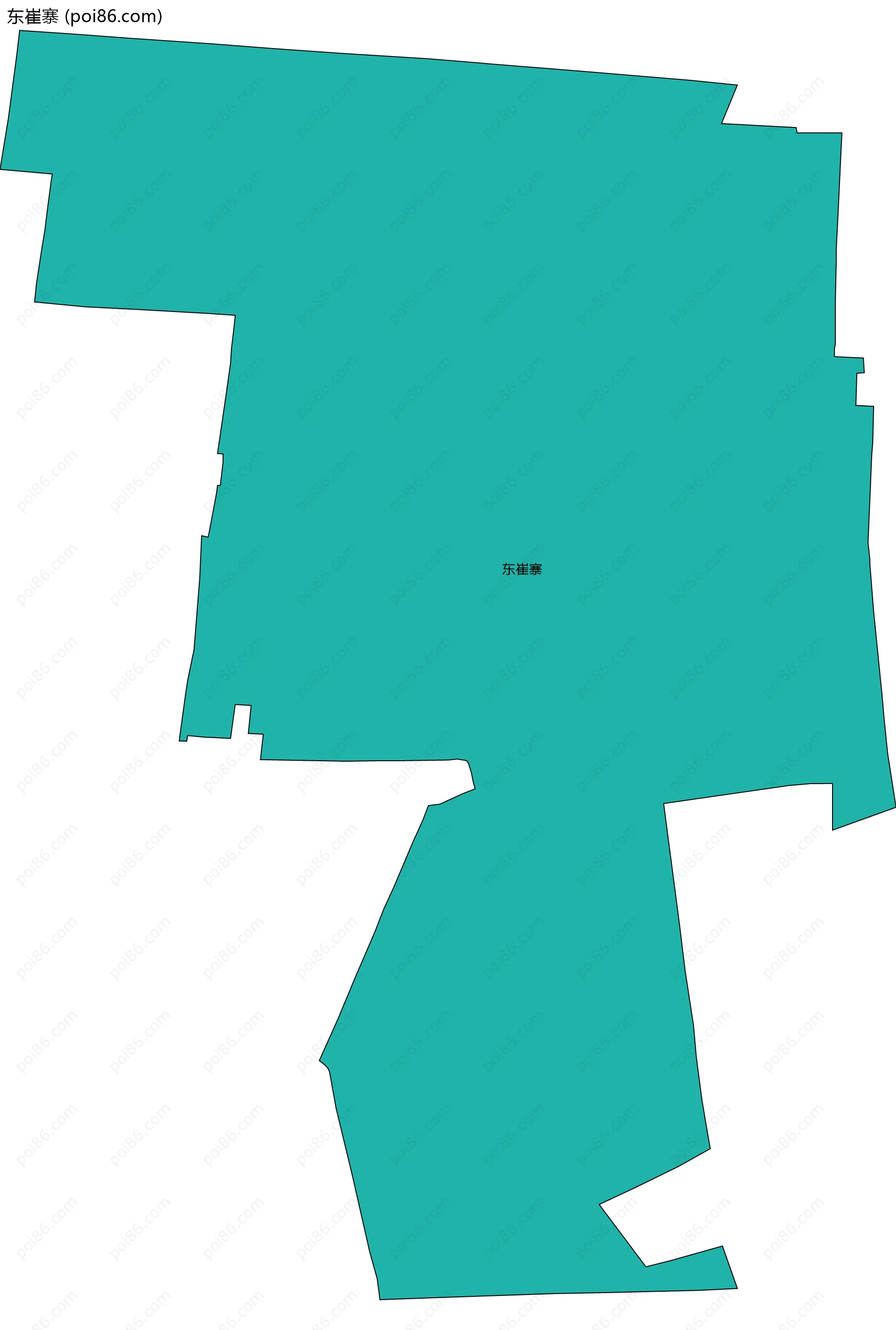 东崔寨边界地图