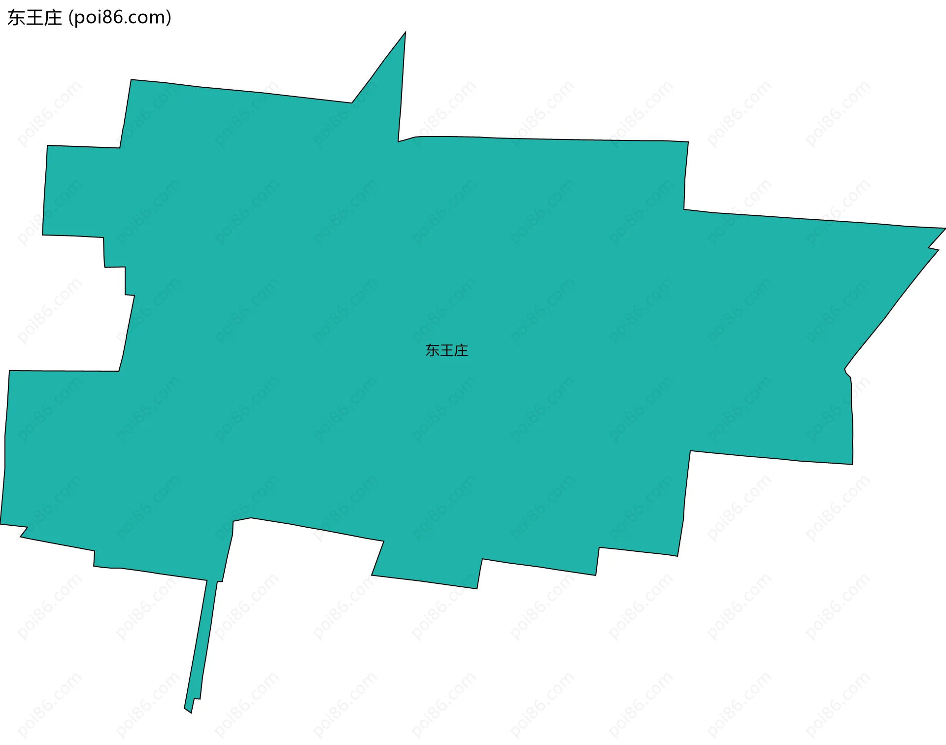 东王庄边界地图