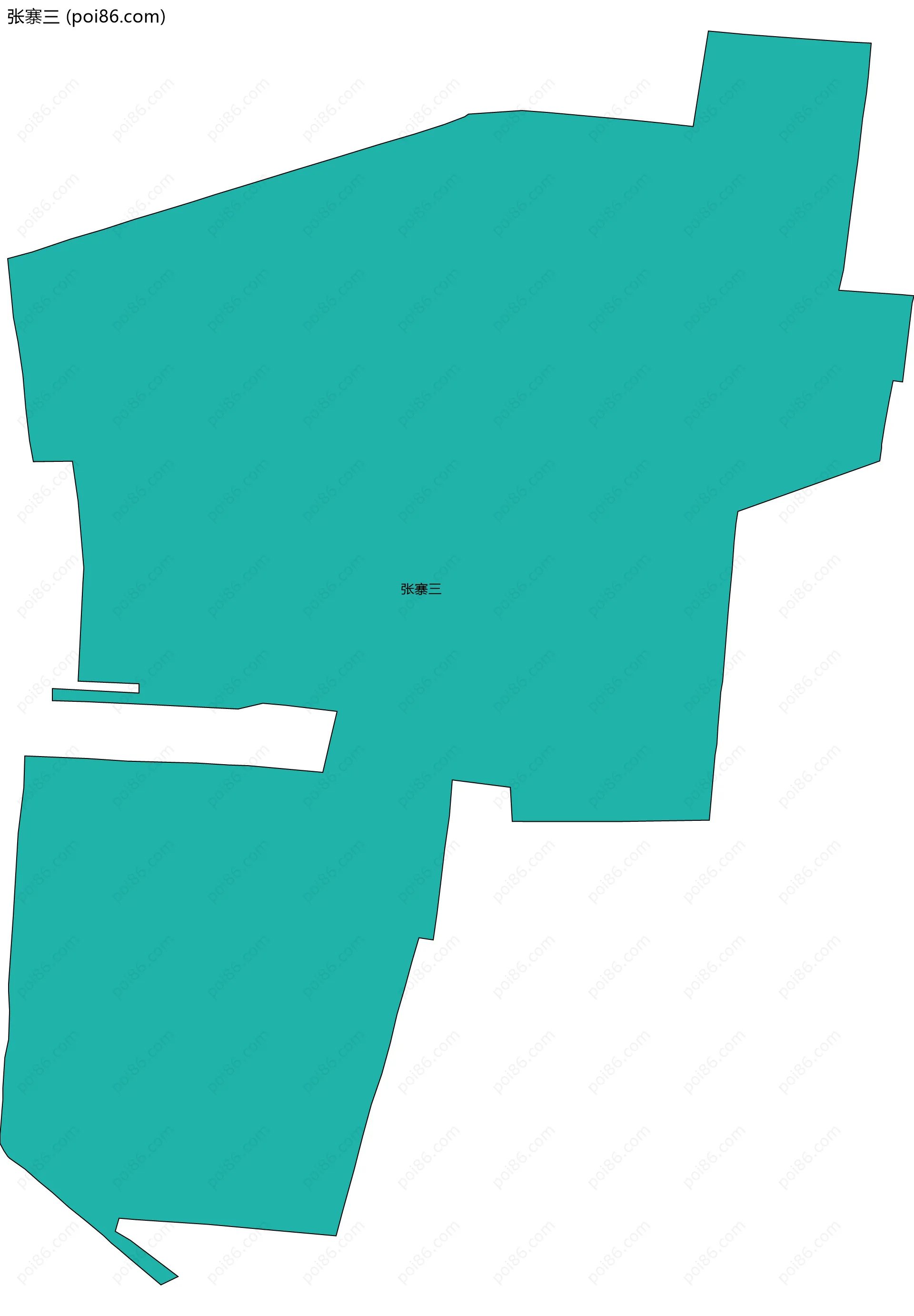 张寨三边界地图