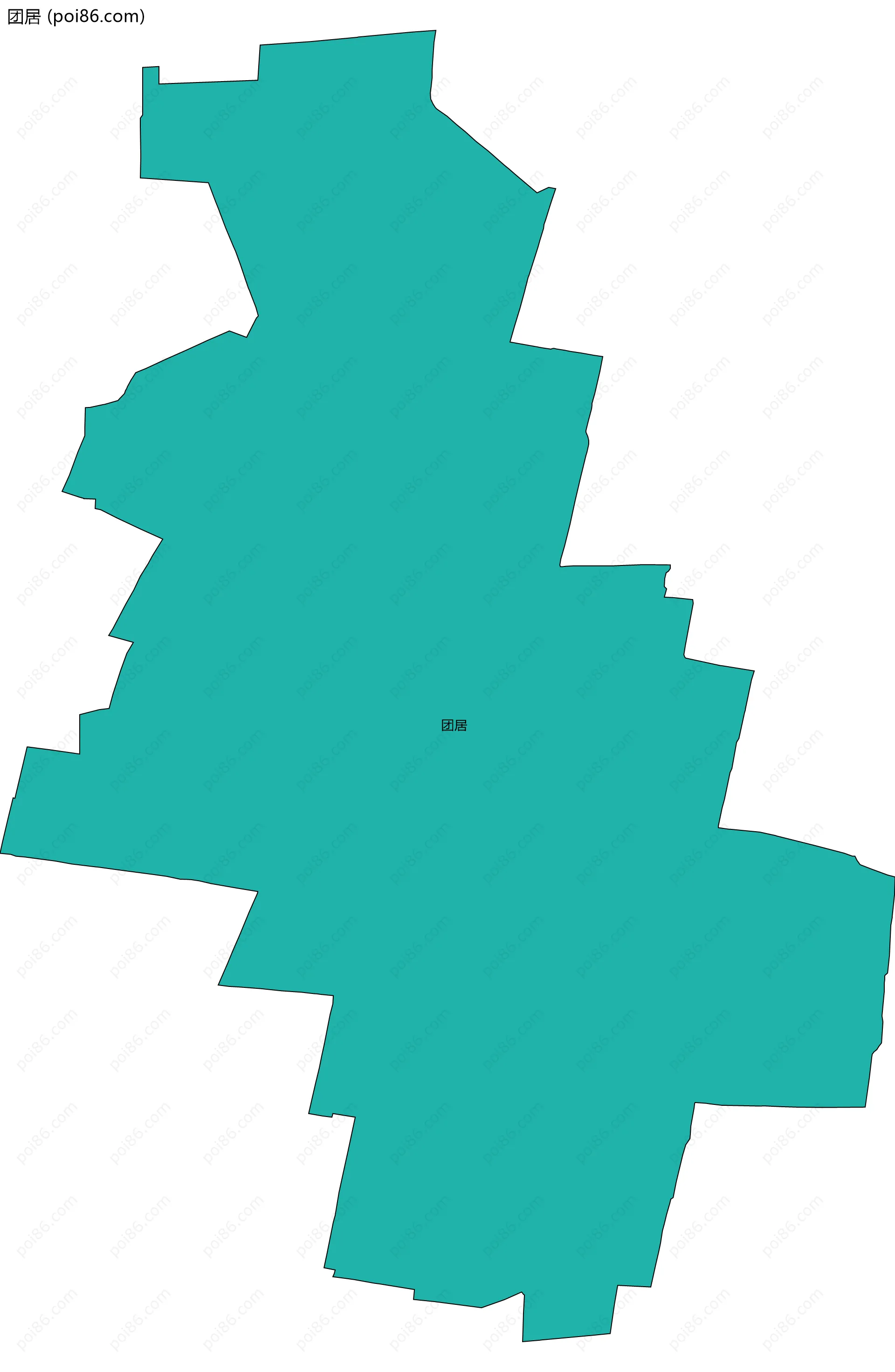 团居边界地图