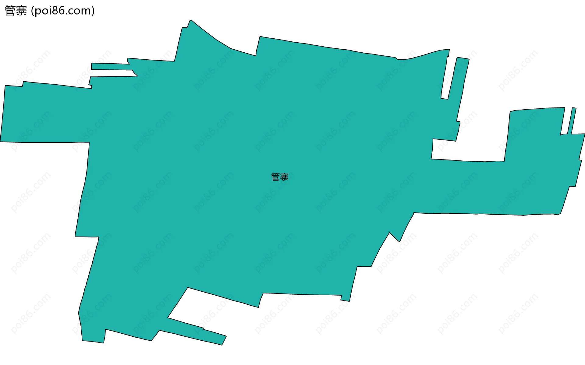 管寨边界地图