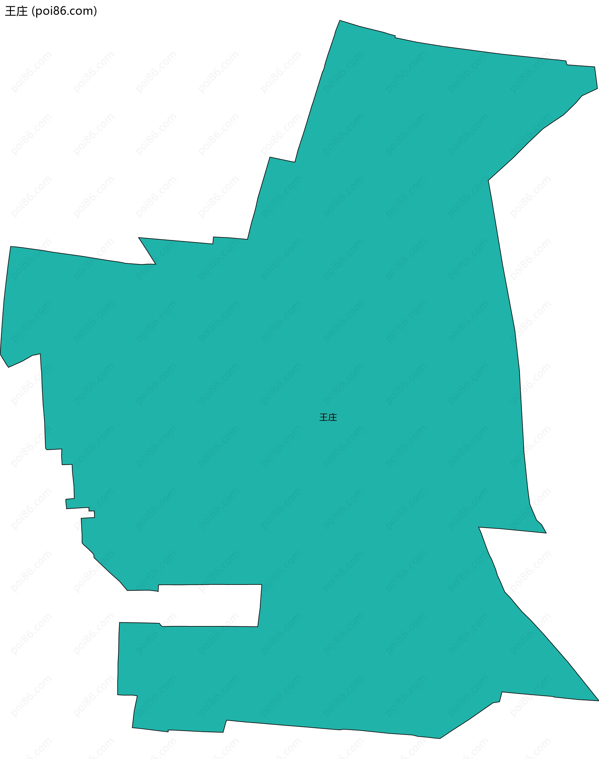 王庄边界地图